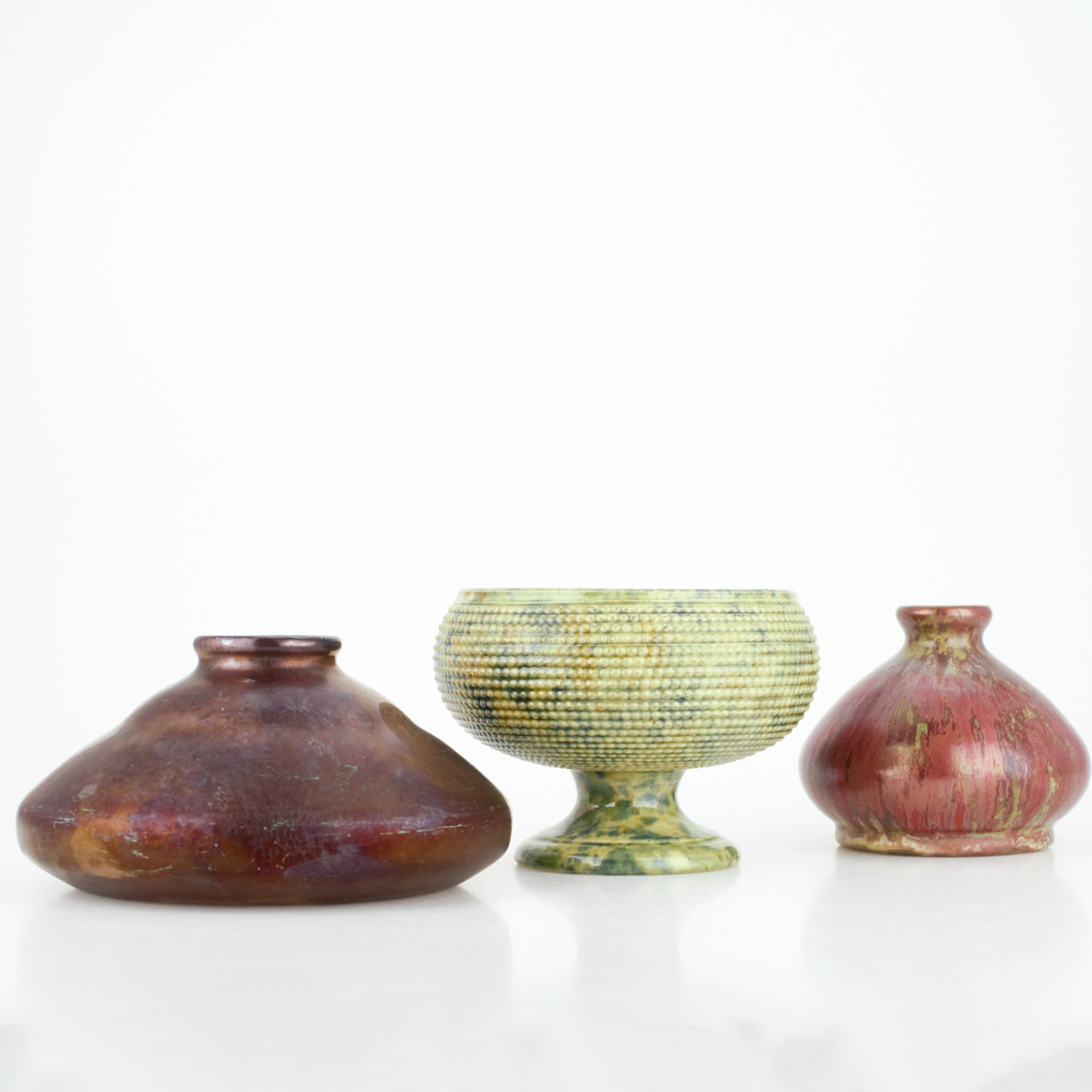 SKÅL på fot och VASER, 3 delar, bl.a. Alfred Johansson och Martin Svensson, Höganäs, 18/1900-tal.