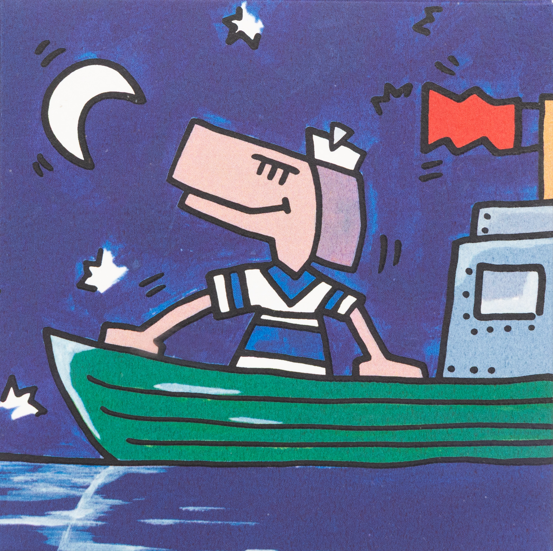 HERMAN REICHOLD. "Seamans Freedom", litografi, signerad och daterad 2009.