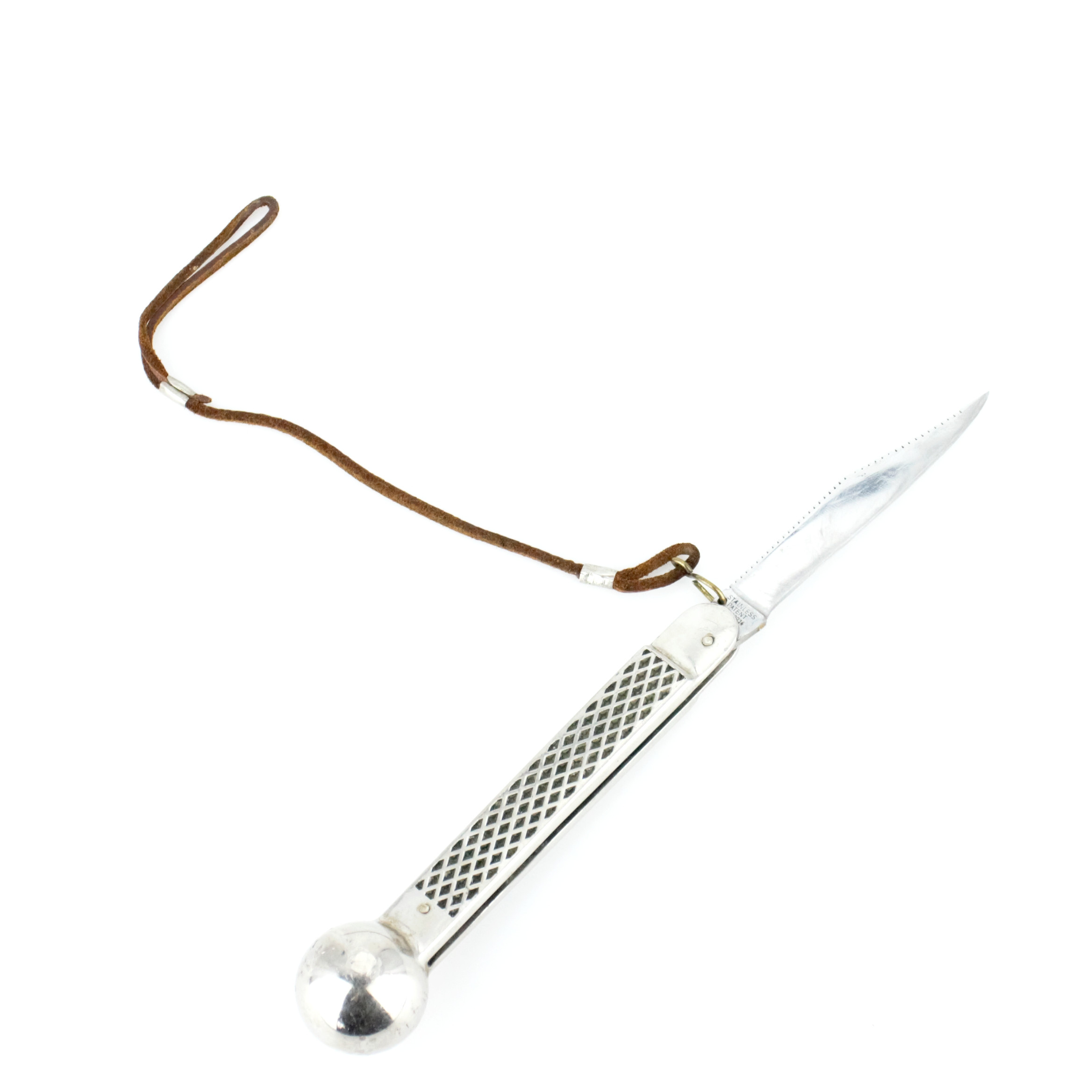 FISKEUTRUSTNING, s.k. "Priest", fiskdödare, rostfritt, Puma, Solinger, Tyskland.