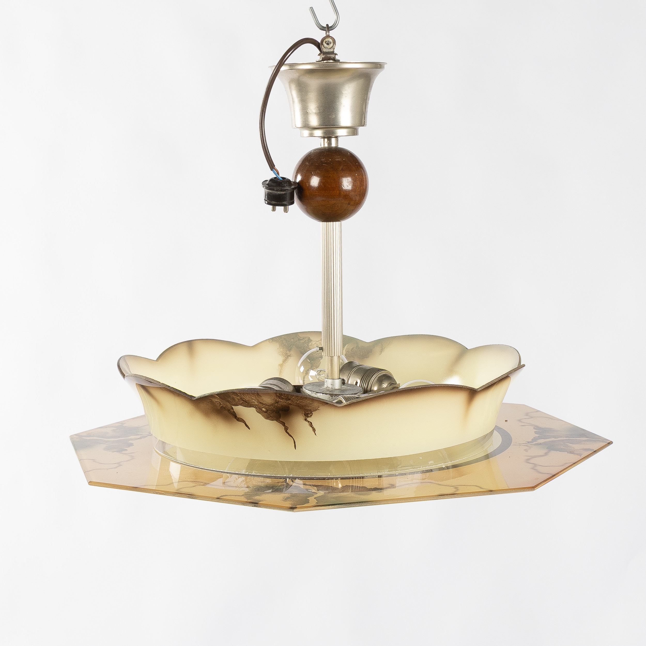 TAKLAMPA, Fåglavik, art deco, 1920/30-tal.