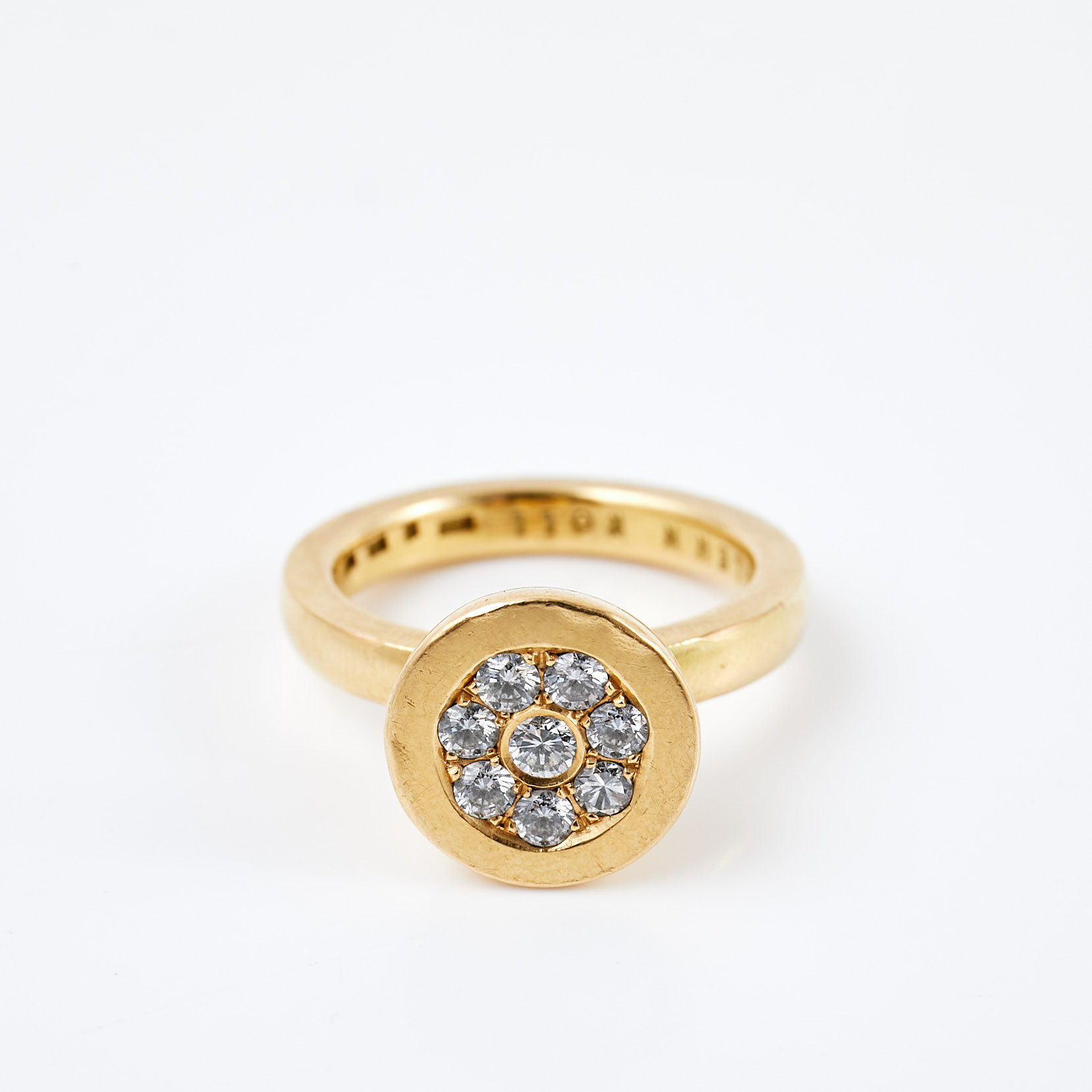 GLENN ROLL. ring, 18 k guld, med 8 st briljantslipade diamanter, totalt ca 0,34 ct, Gsr, Glenn Roll Guld & Silver, Trosa, 2018.