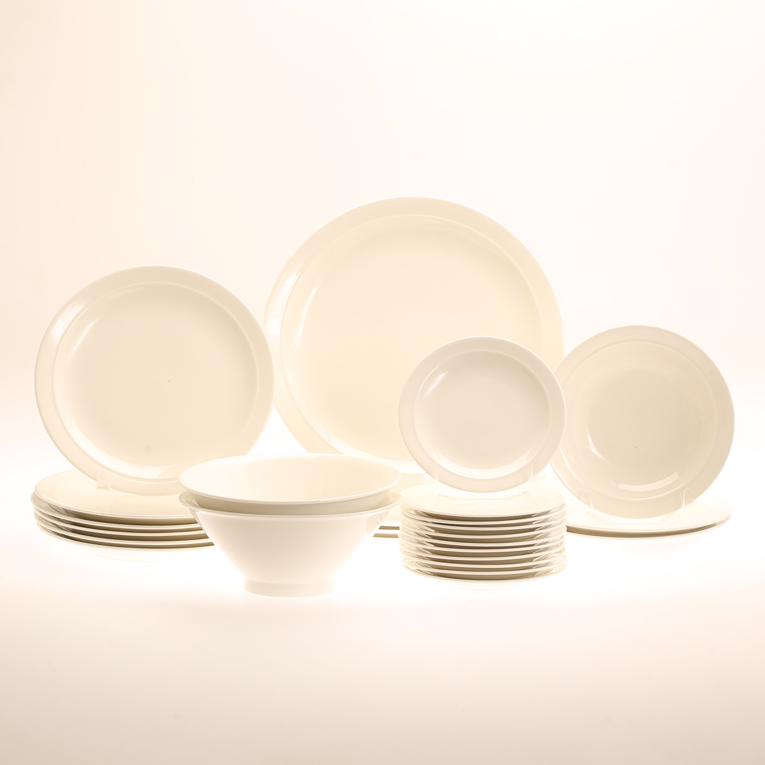 MATSERVISDELAR, 26 delar, porslin, "Harlekin", Arabia.