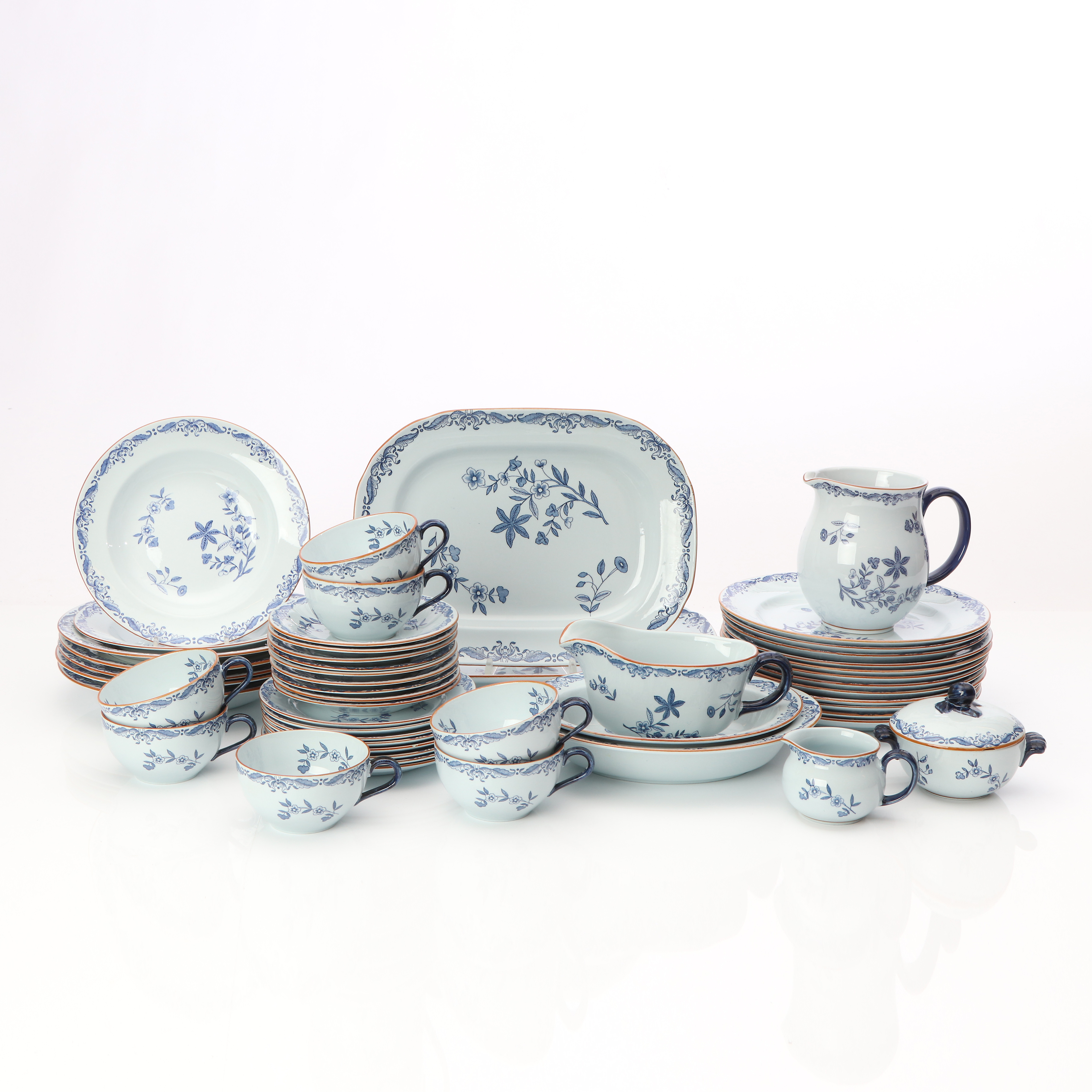 OSTINDIA, SERVIDELAR, 42 ST. Flintgods. Rörstrand.