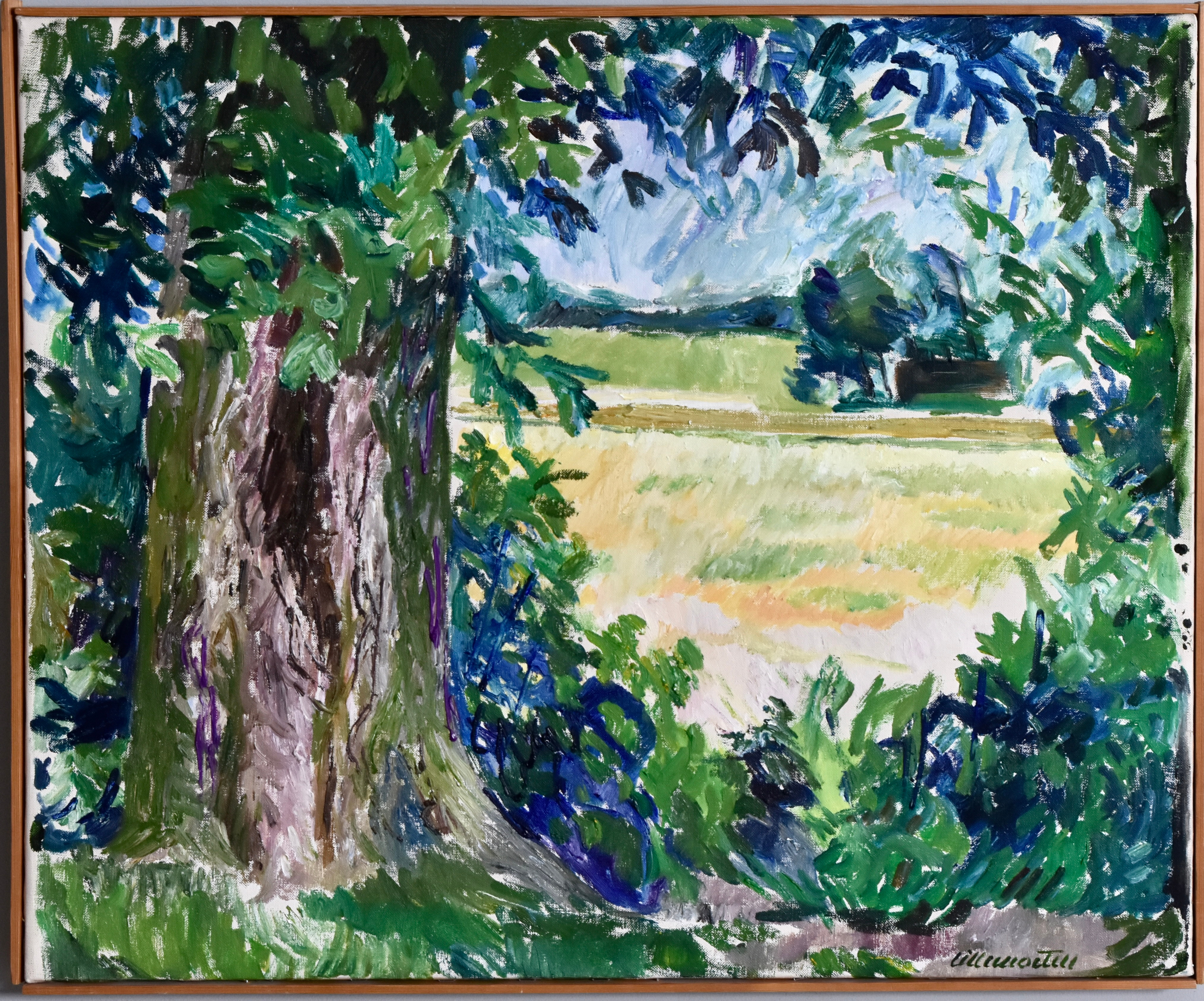 LILLEMOR TELL. Olja på duk.