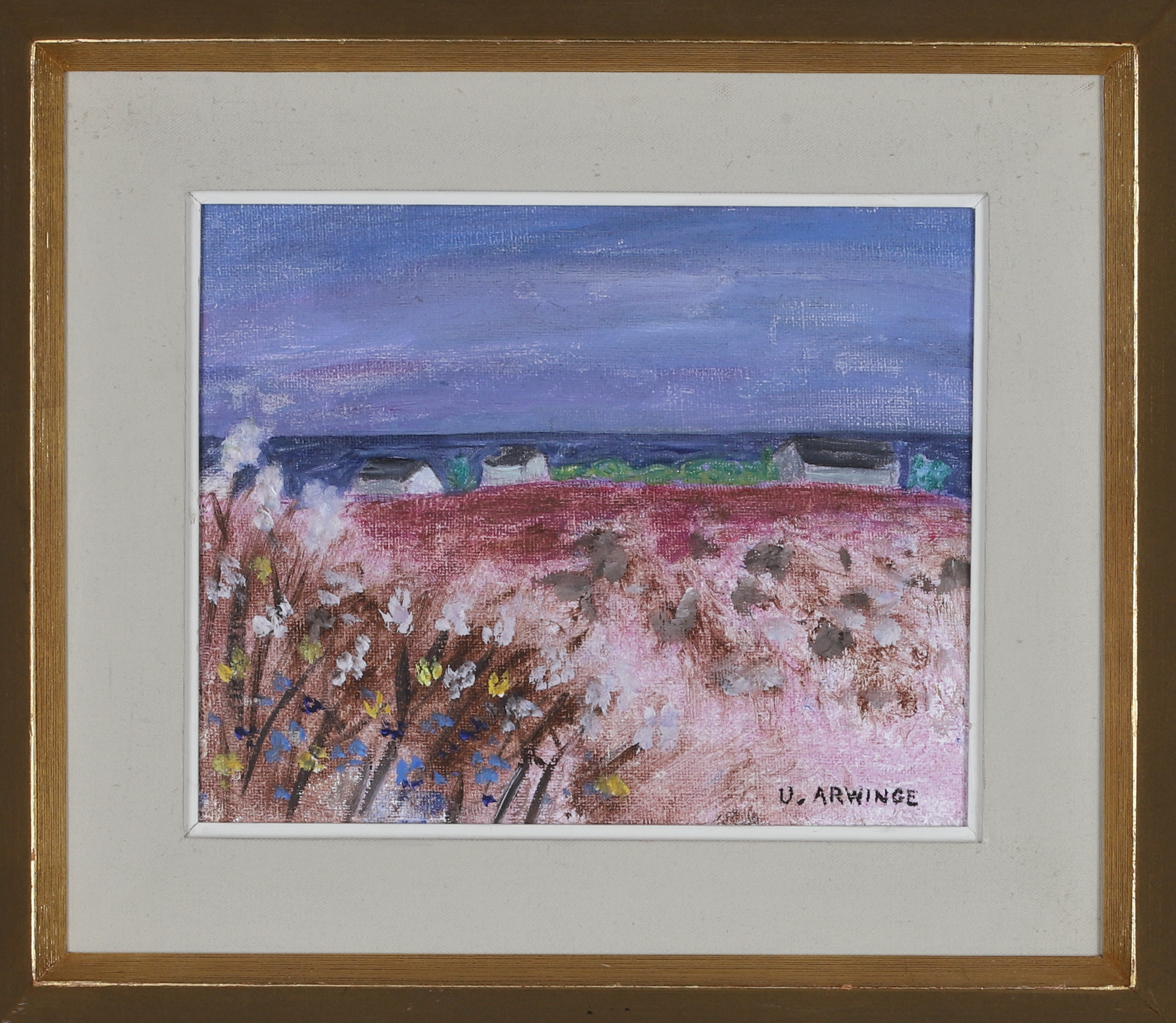 ULLA ARWINGE. (1926-2003), olja på duk, landskapsmotiv, signerad.