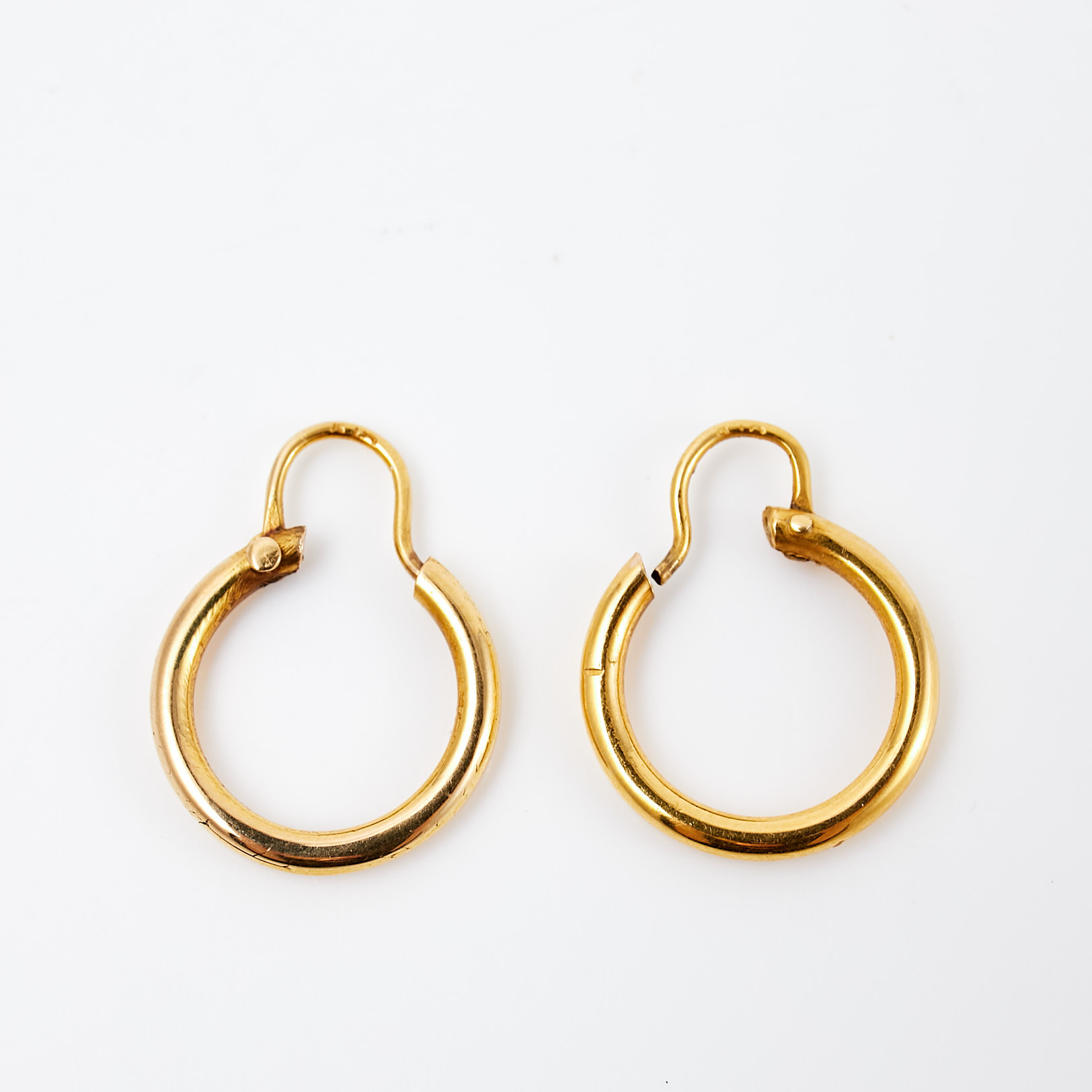 ÖRHÄNGEN, 1 par, 18 k guld, creoler.