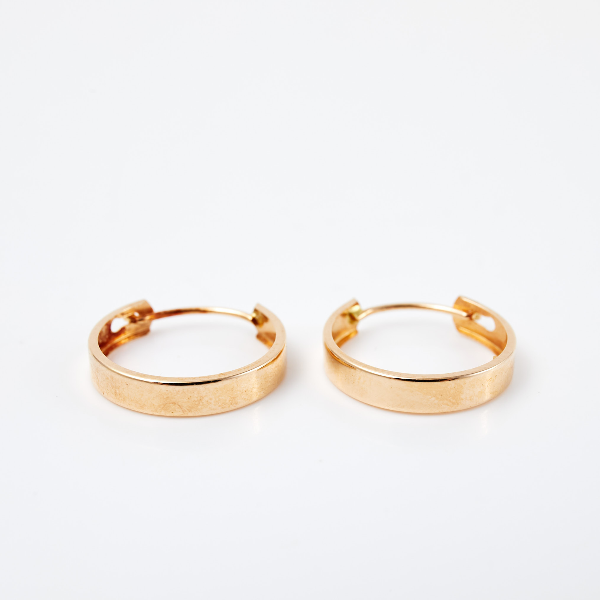 ÖRHÄNGEN, 1 par, 18 k guld, creoler.