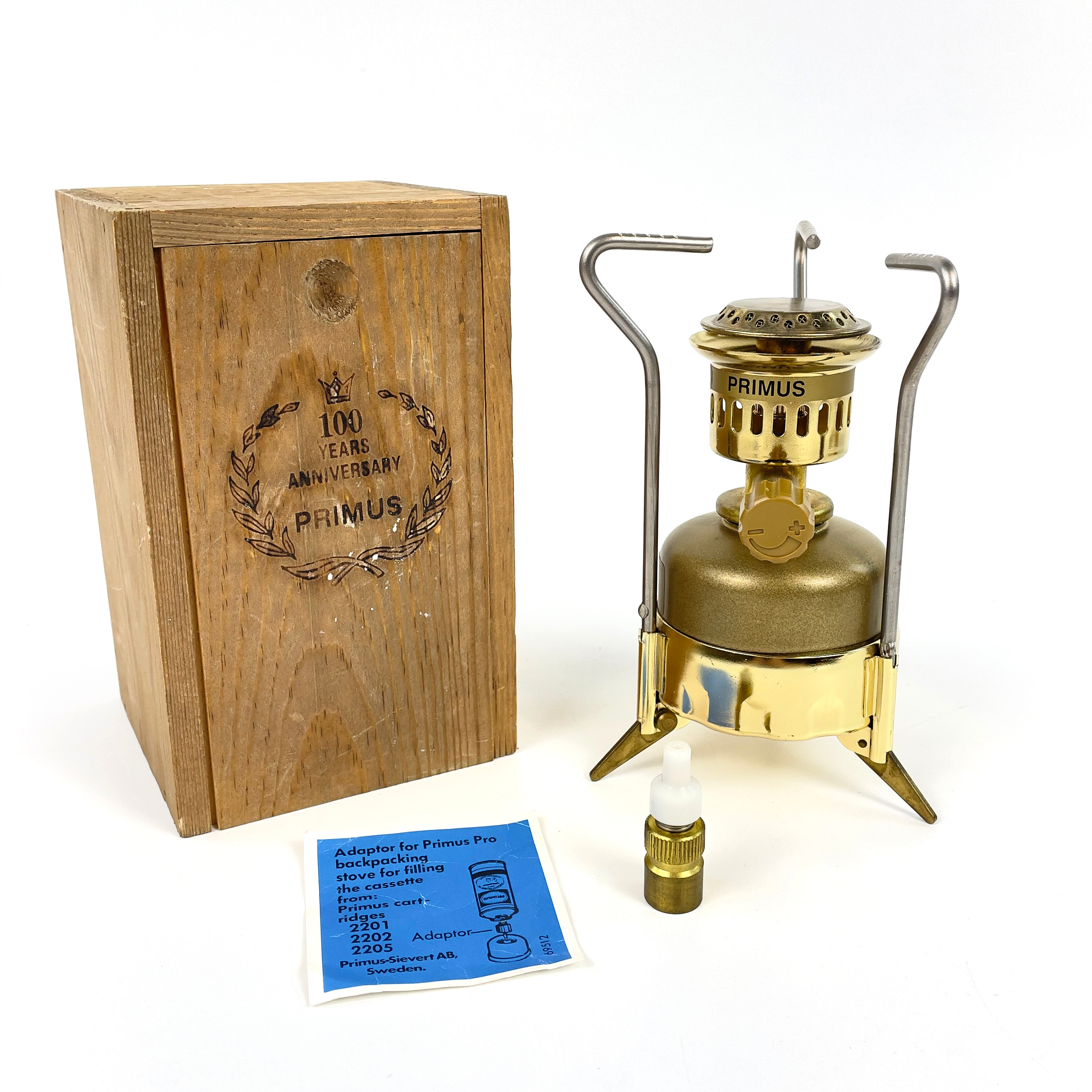 BRÄNNARE. "Primus 100 year 1892-1992", i originalförpackning.