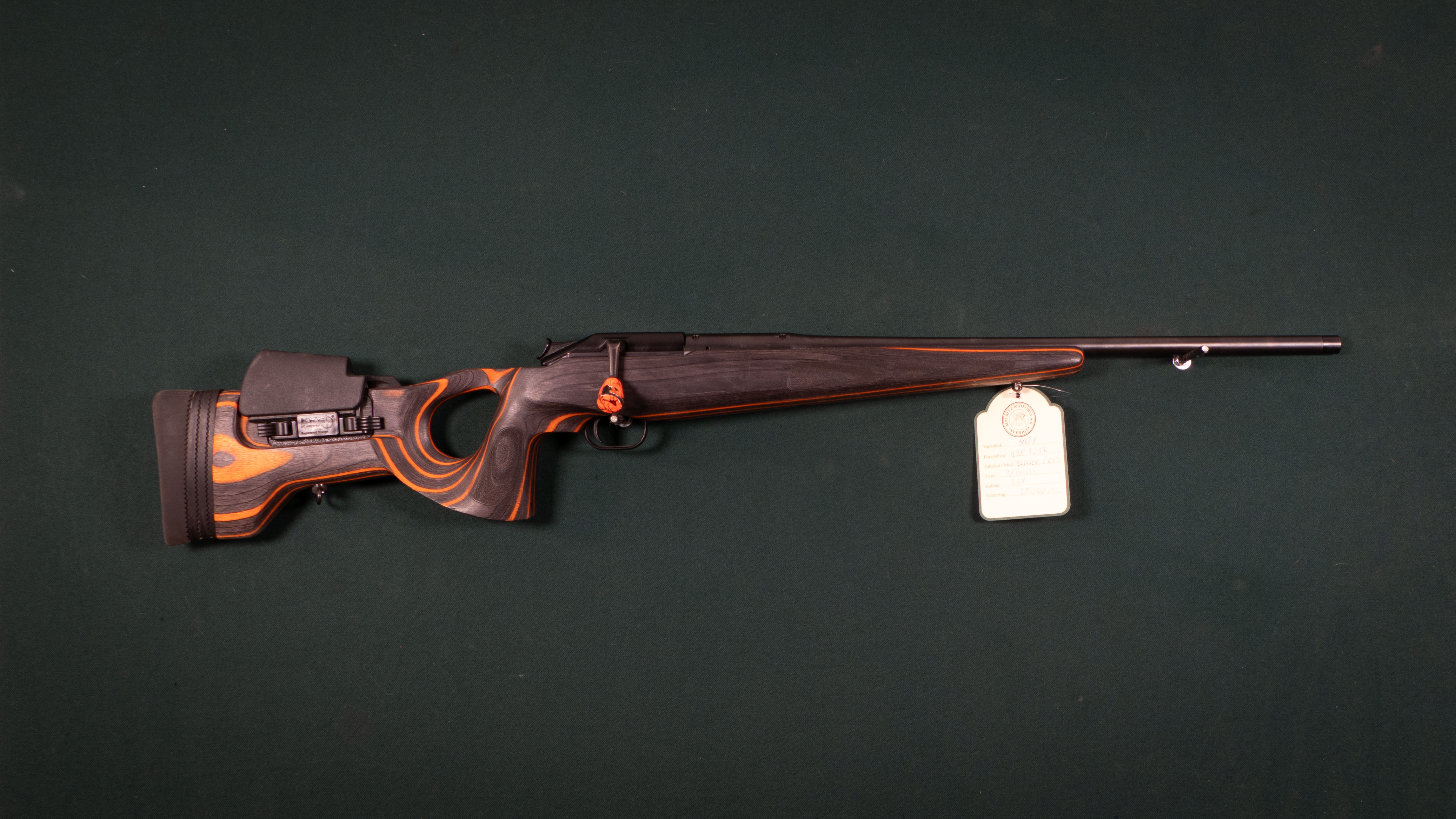 Blaser Modell R93 Kal. 308 Tillv.nr: 9/201519 SE2277767.