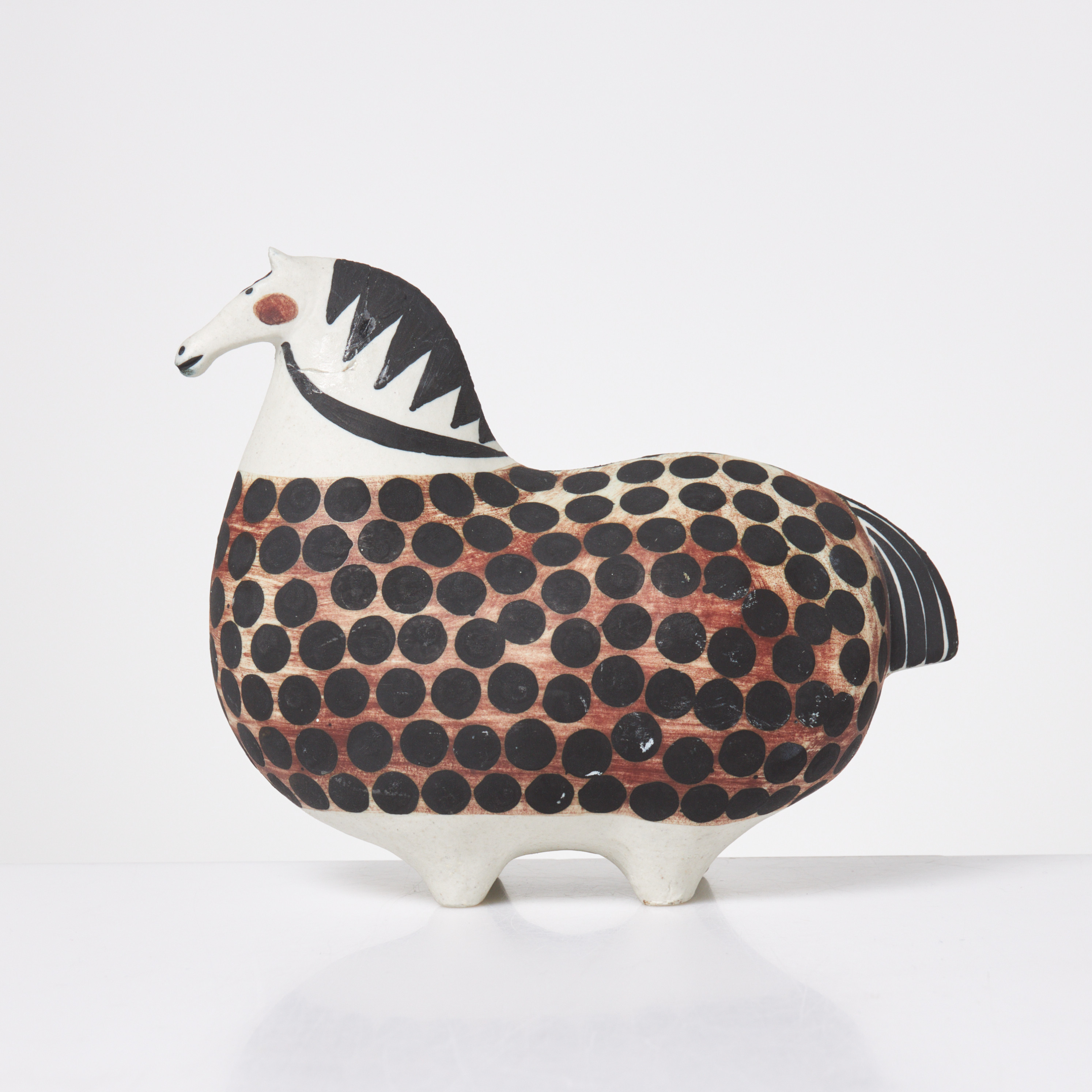 STIG LINDBERG. "Springare", figurin, stengods, Gustavsbergs studio.