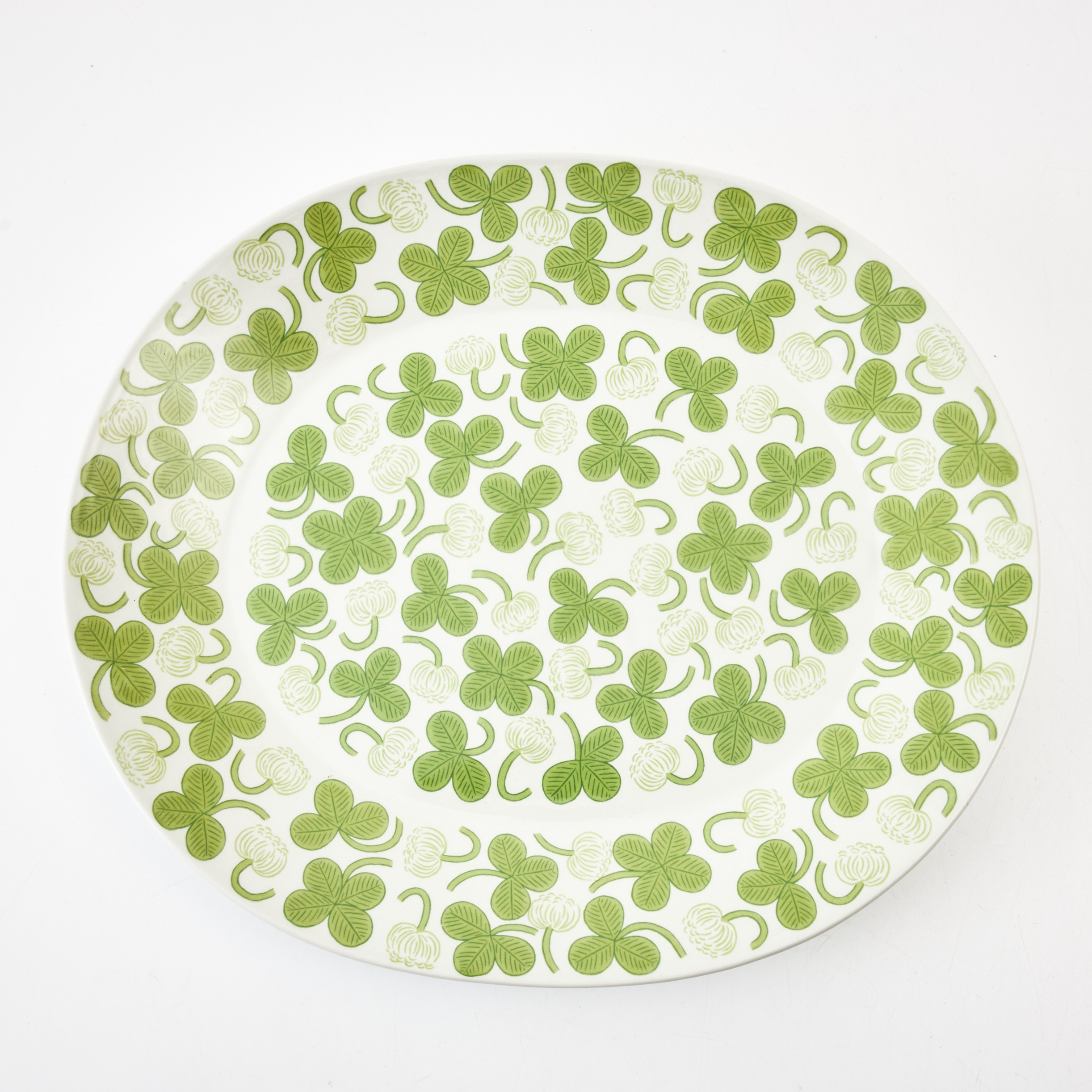 BIRGER KAIPIAINEN. Fat, "Apila / Klöver", Arabia, 1970, stengods med dekor av klöver.