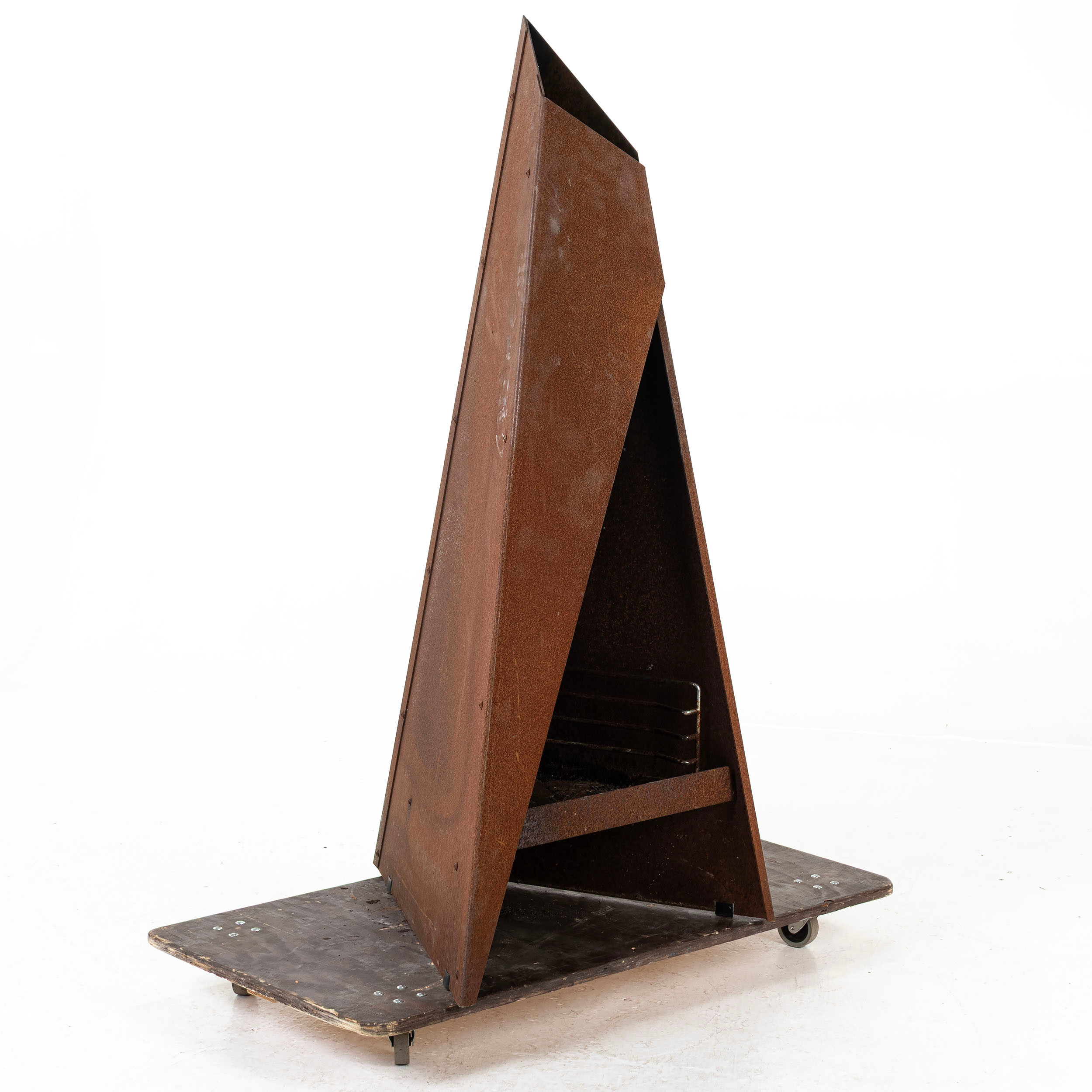 KAMIN, för utomhusbruk, cortenstål, "Tipi".