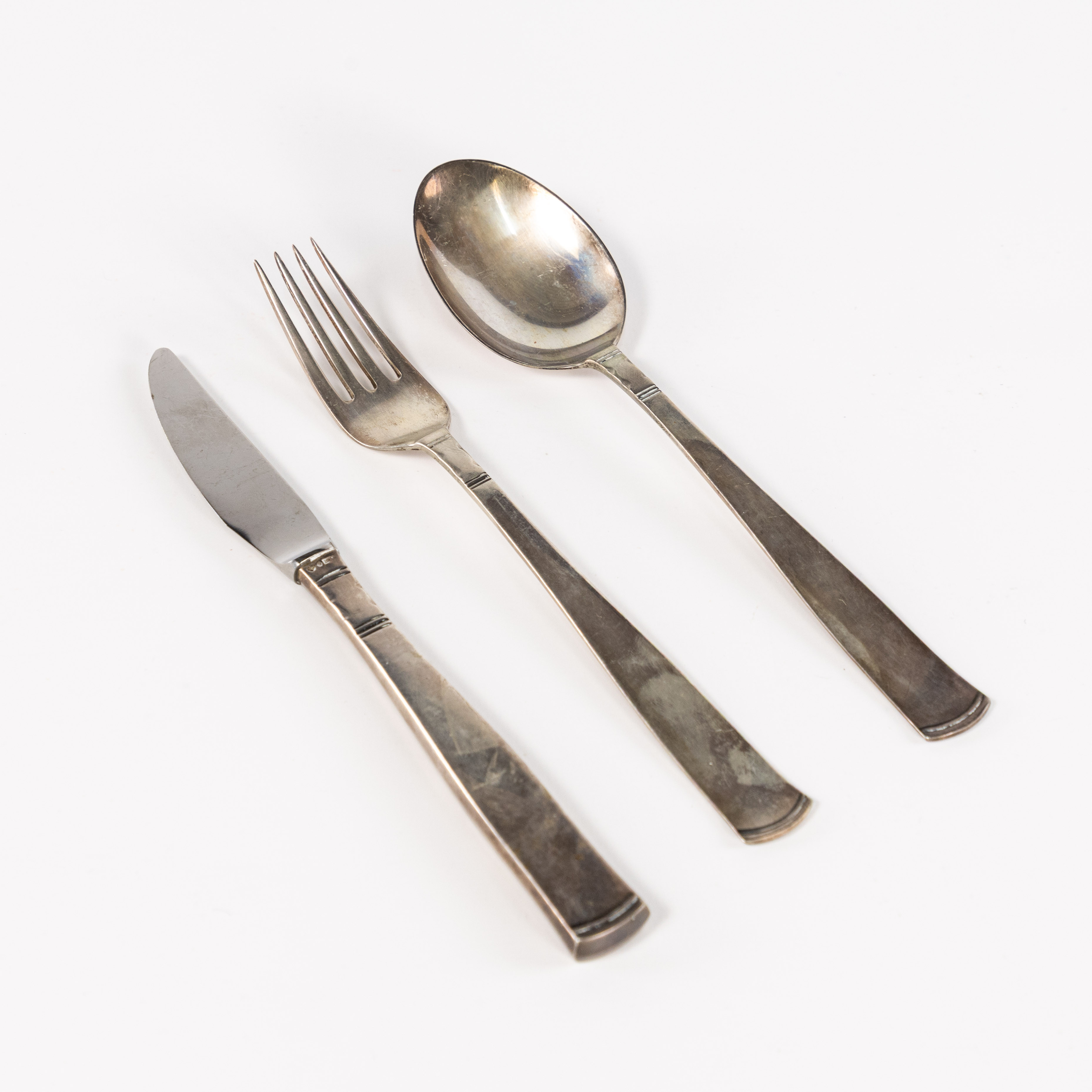 JACOB ÄNGMAN, bestick, 3 delar, silver, Rosenholm.