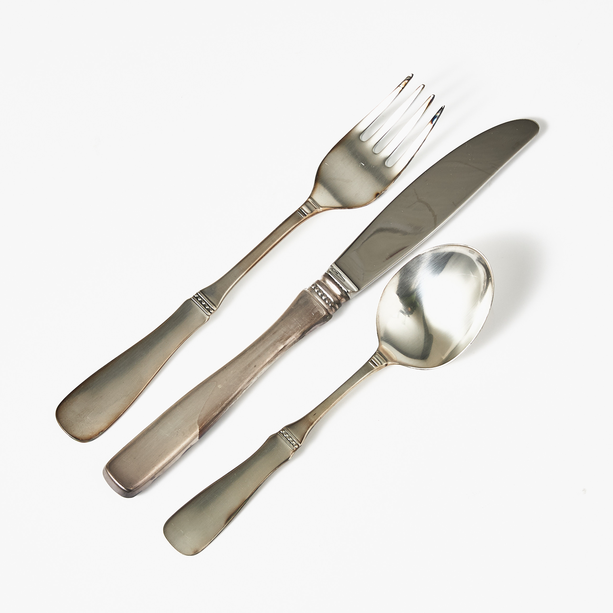 ERIC LÖFMAN. "Uppsala", bestick, 15 dlr, silver, MGAB, Lidköping/ Uppsala, olika årsindex.