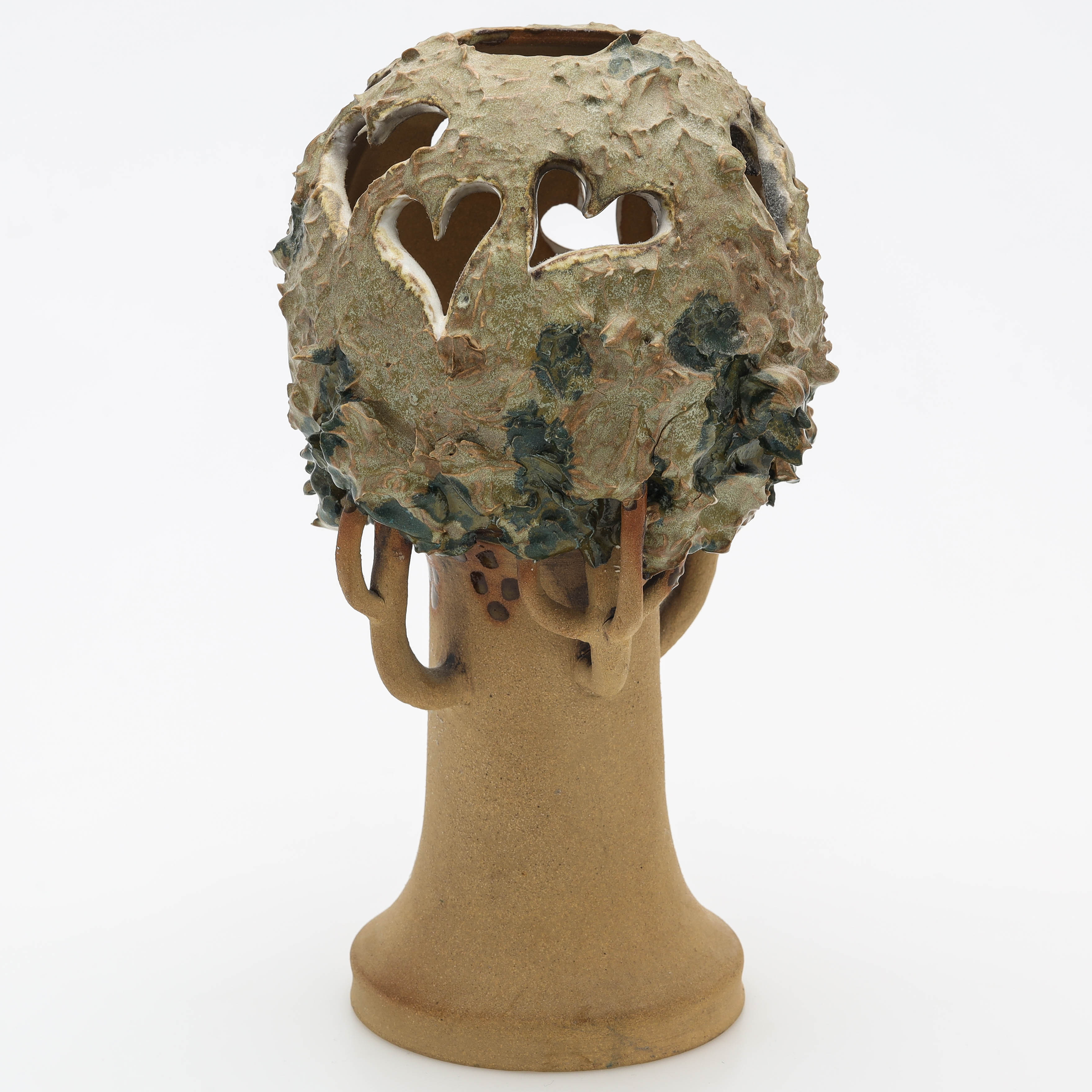 NINNIE FORSGREN. Ljuslykta, keramik, signerad, daterad 1983.