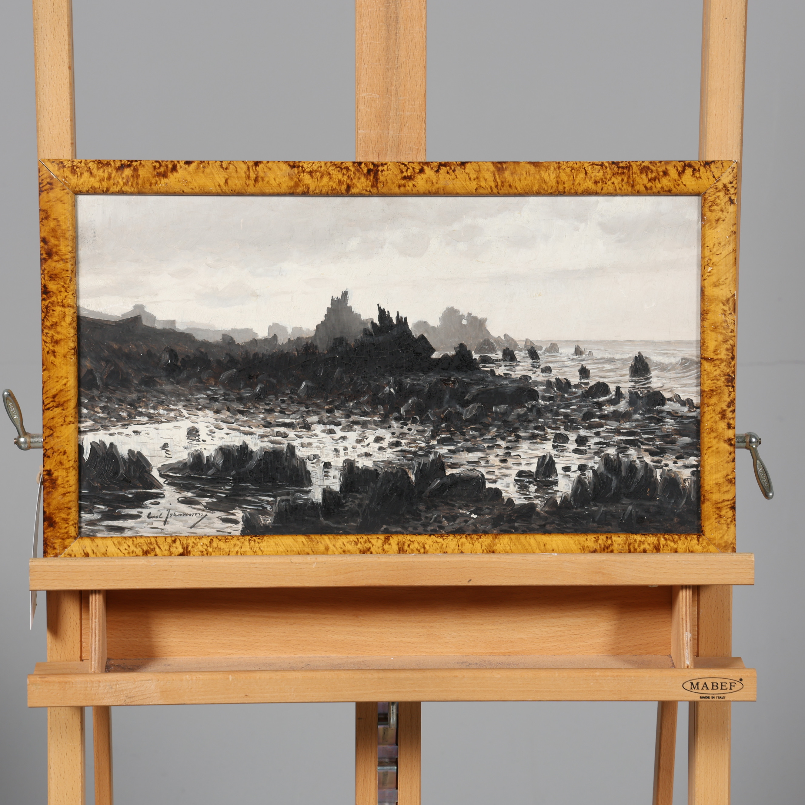 CARL JOHANSSON. OLJA PÅ PANNÅ, signerad.