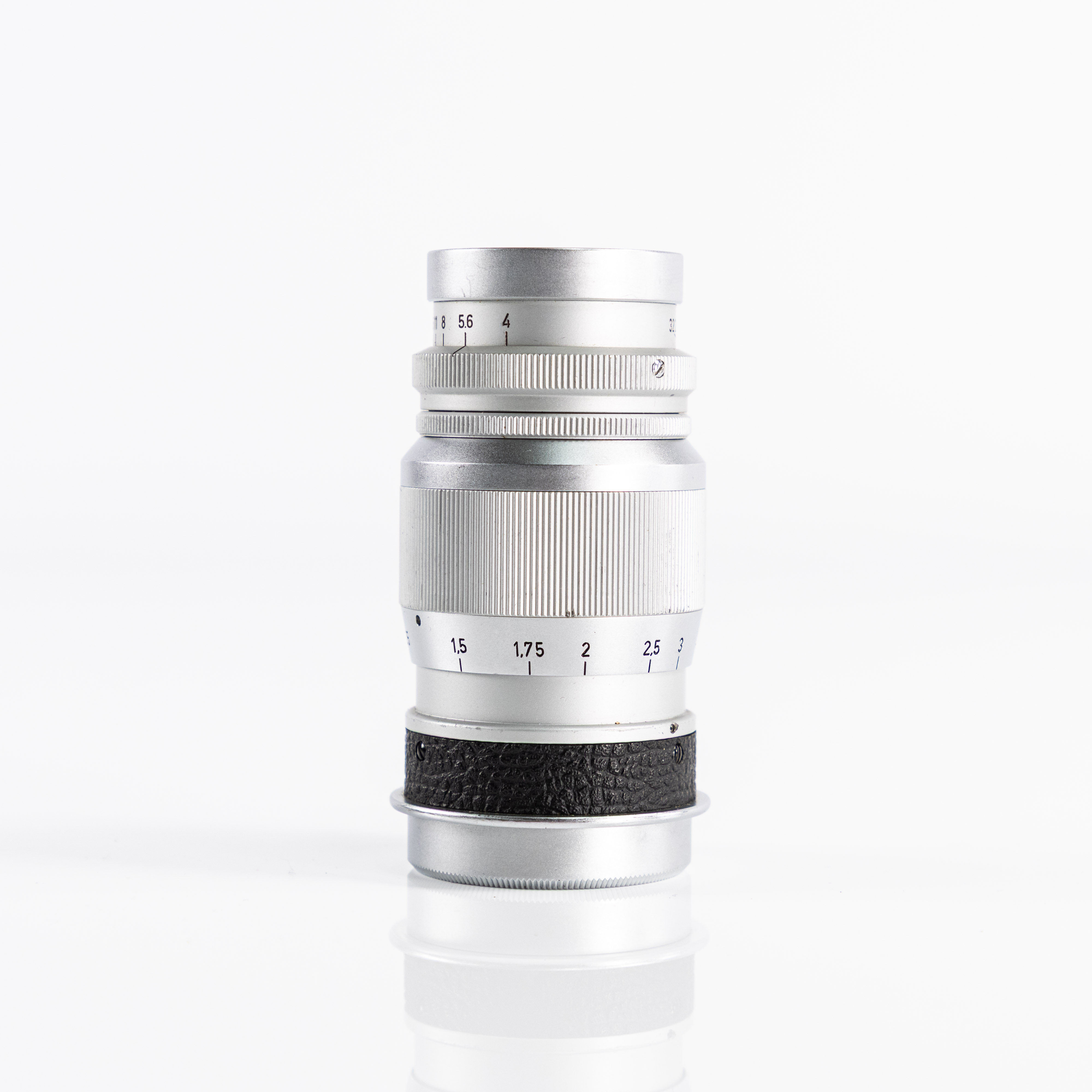 OBJEKTIV. Leica, Elmar 90 mm/1:4, 1955, Tyskland.