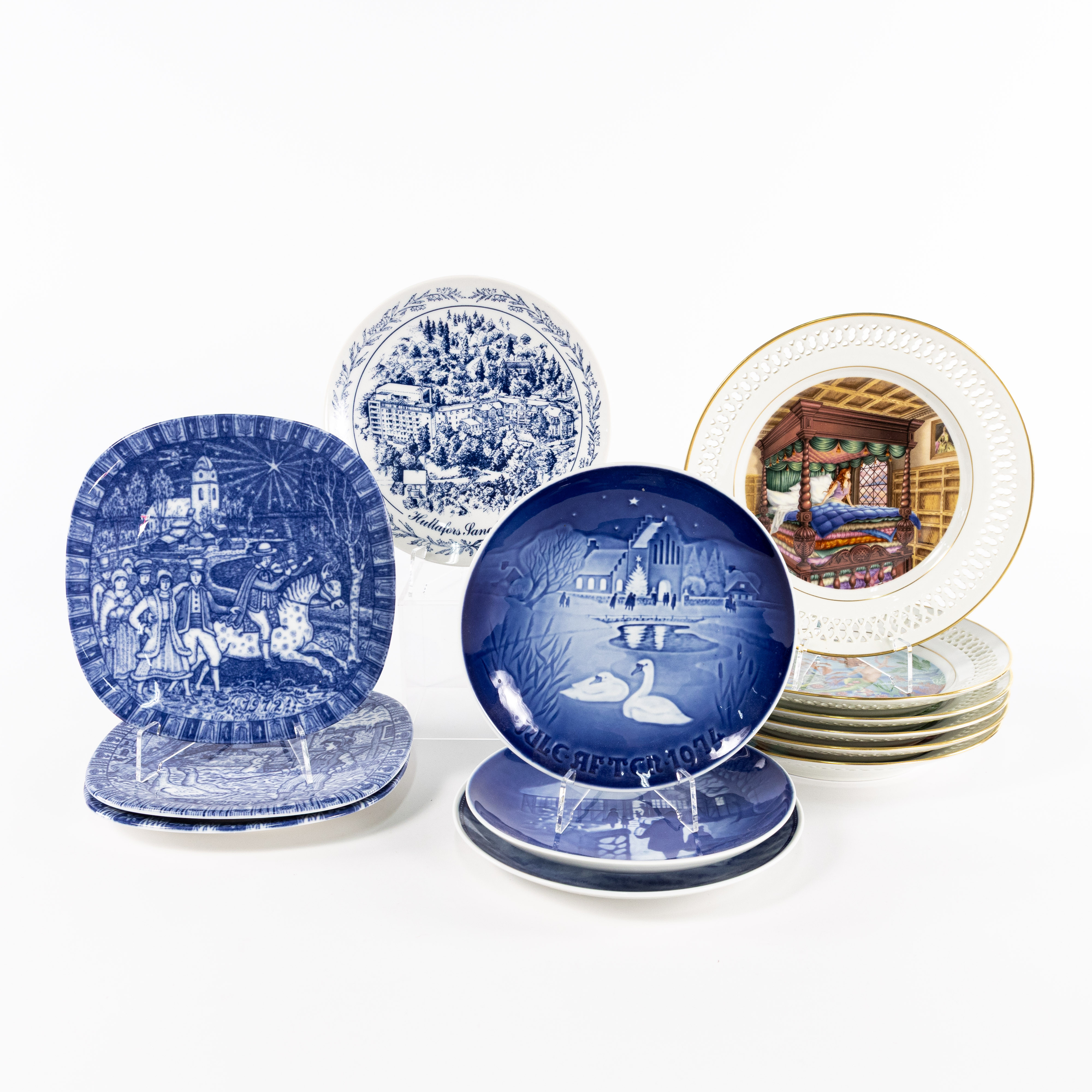 SAMLARTALLRIKAR, 13 st, bl a Hans Christian Andersen Collection, Bing & Gröndahl, Danmark.