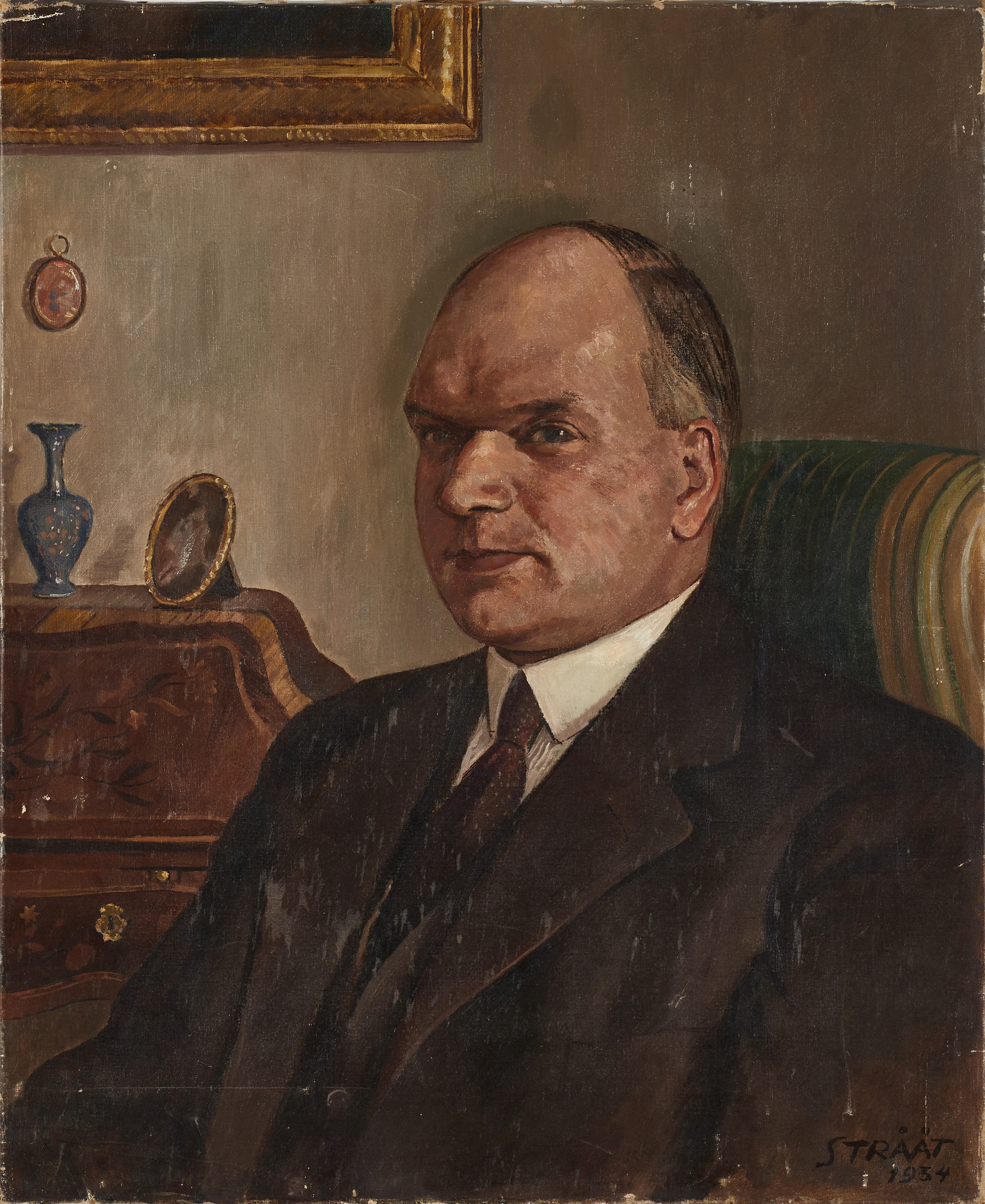 HJALMAR STRÅÅT, (1885-1971), Bergsingenjören, signerad och daterad STRÅÅR 1934, olja på duk.
