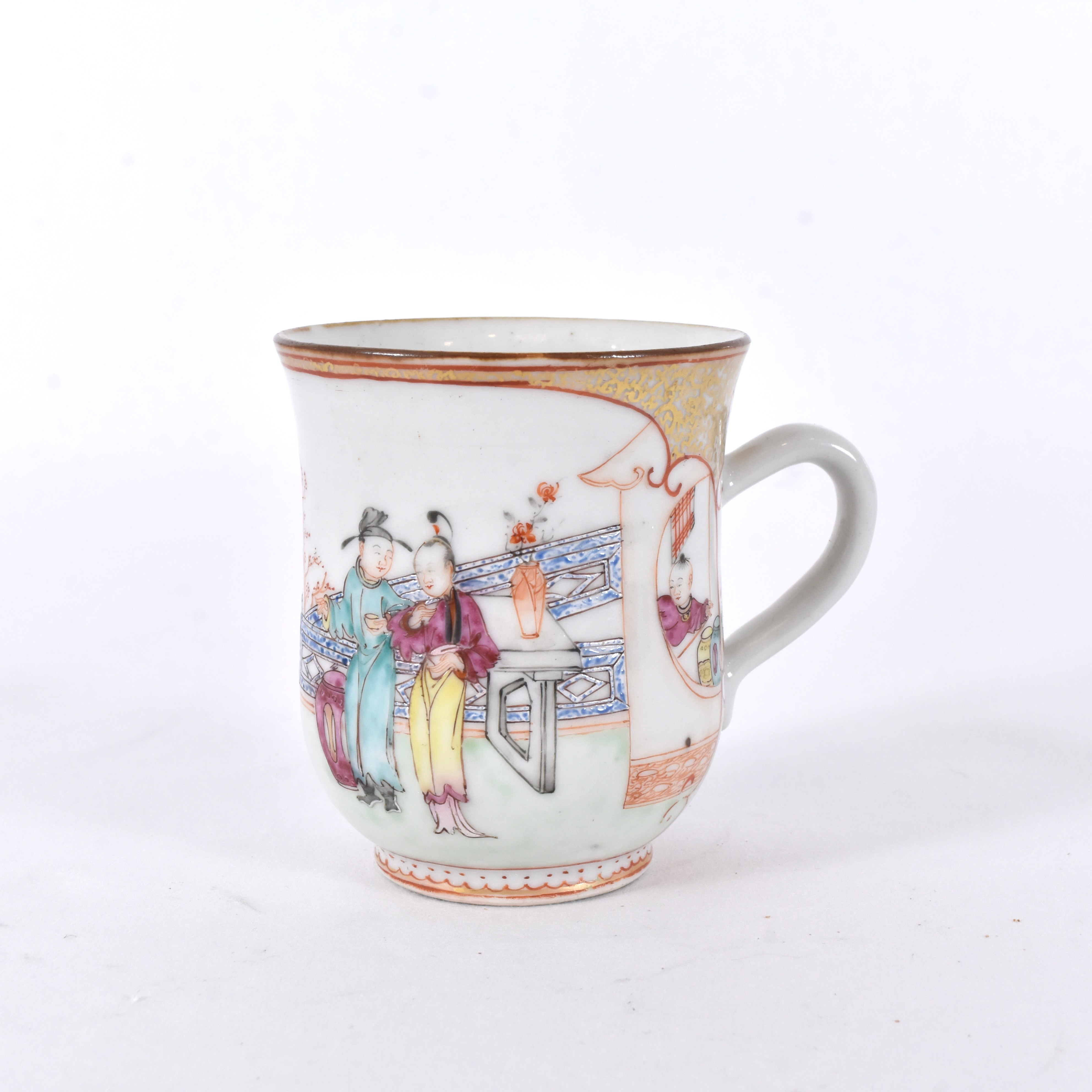 MUGG, porslin, Kina Qianlong (1736-95).