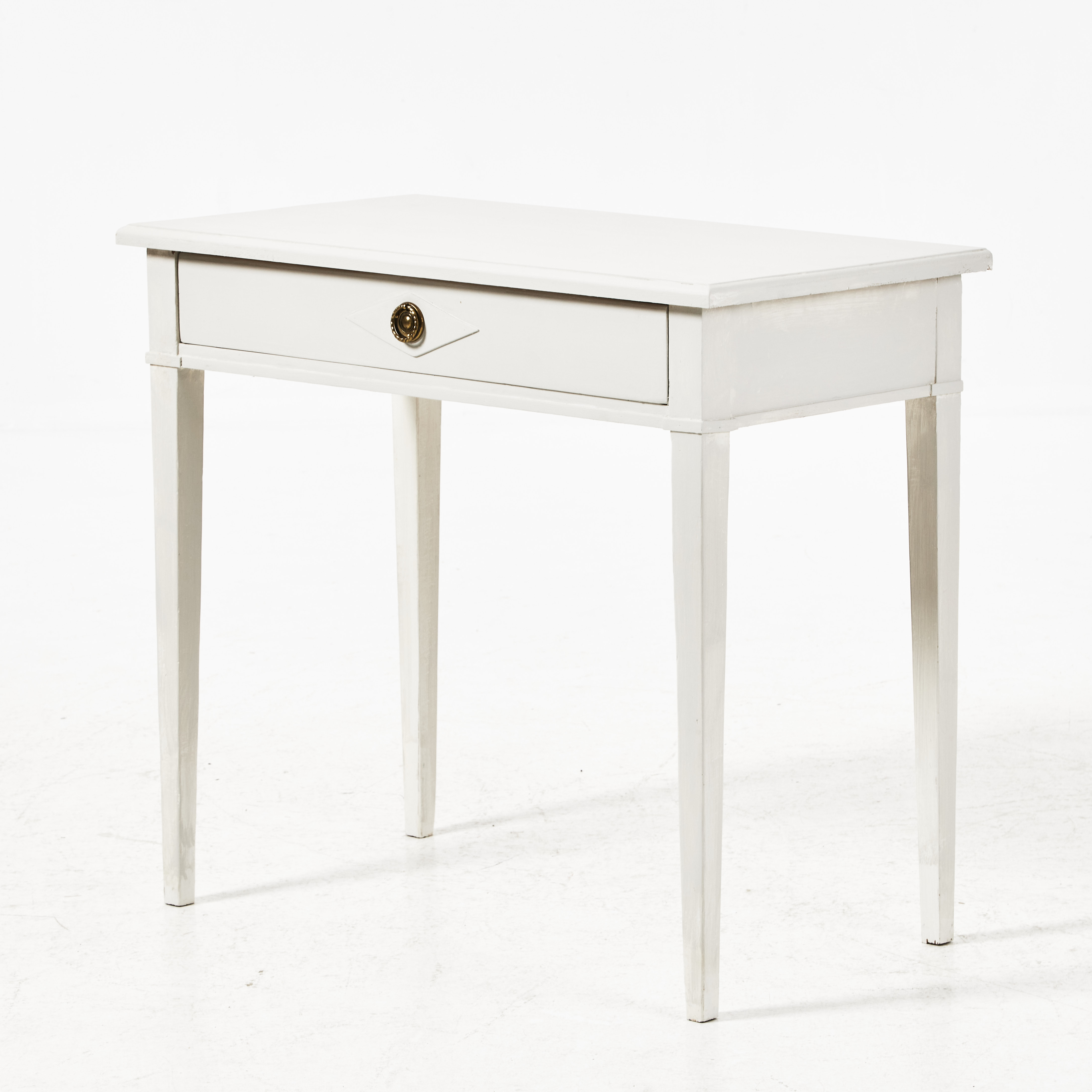 SKRIVBORD, gustaviansk stil, bemålat, 1900-tal.