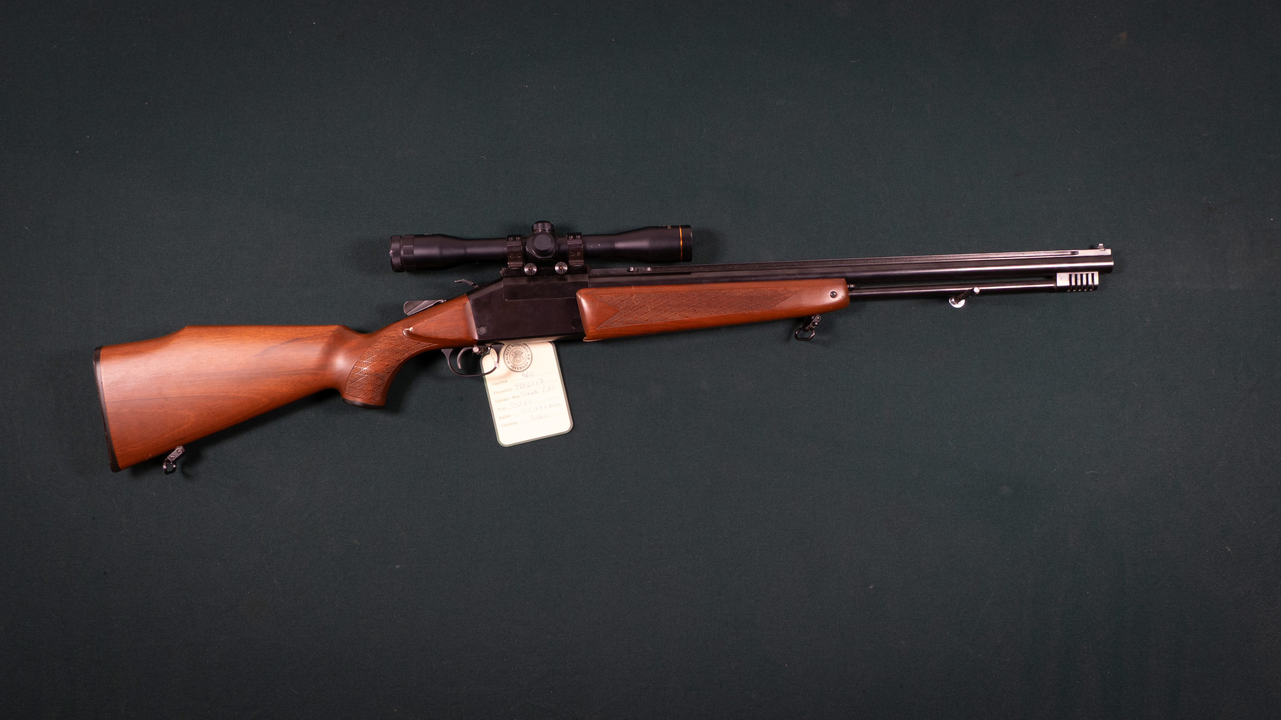 Tikka Modell 70 Kal 12/.222Rem Tillv.nr: 54354.