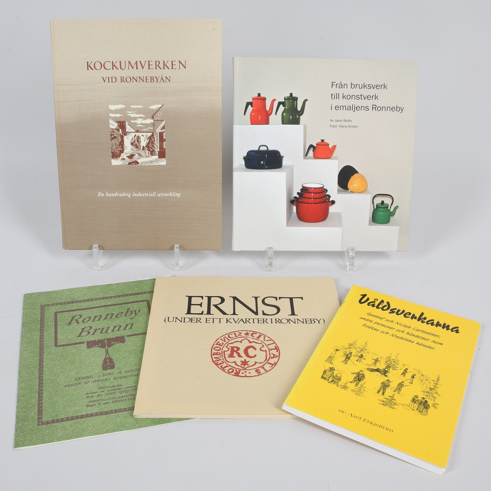 BÖCKER & HÄFTEN, 5 st, Ronneby, bl.a. Kockums.