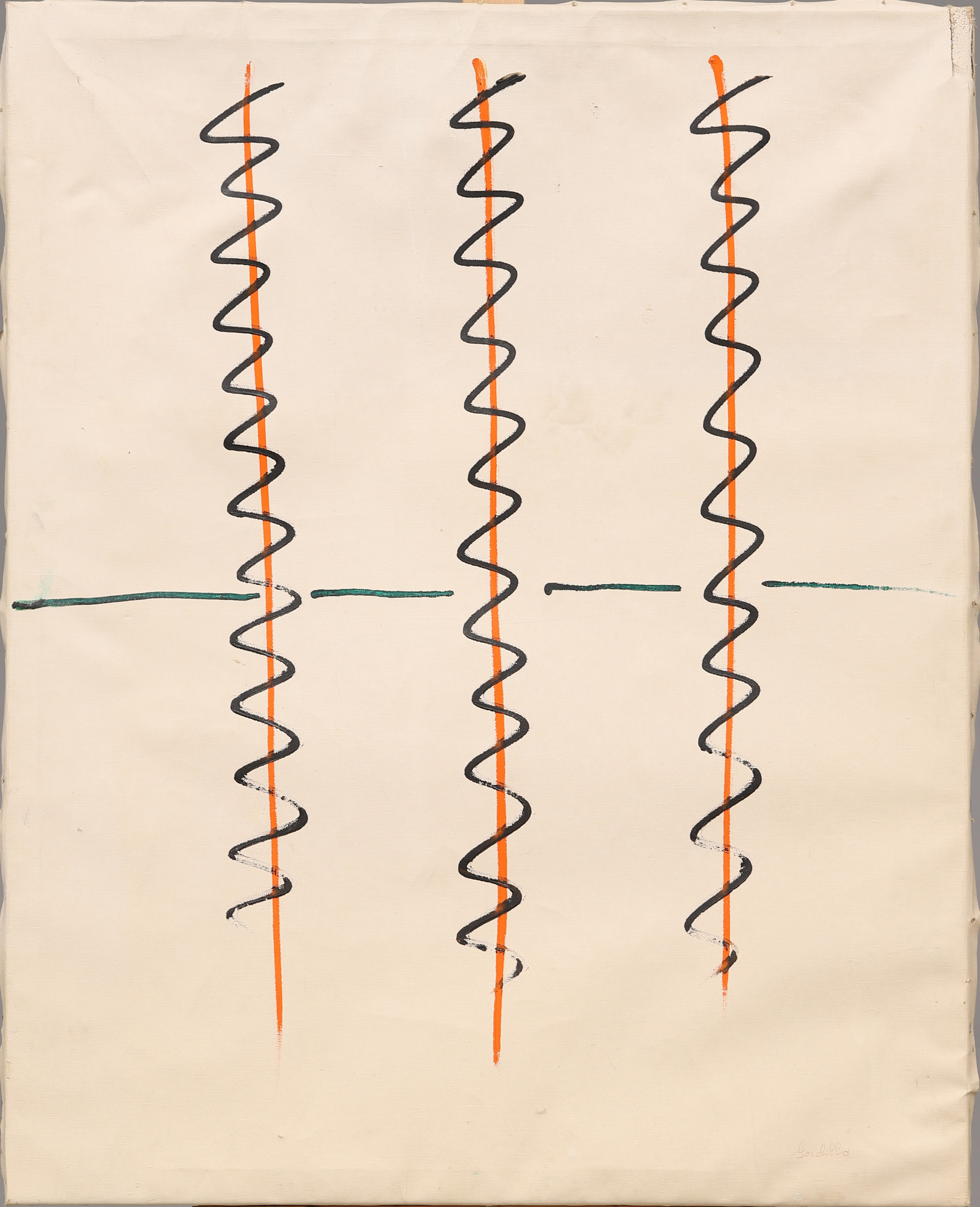 JOSÉ GORDILLO. Olja på duk, signerad.