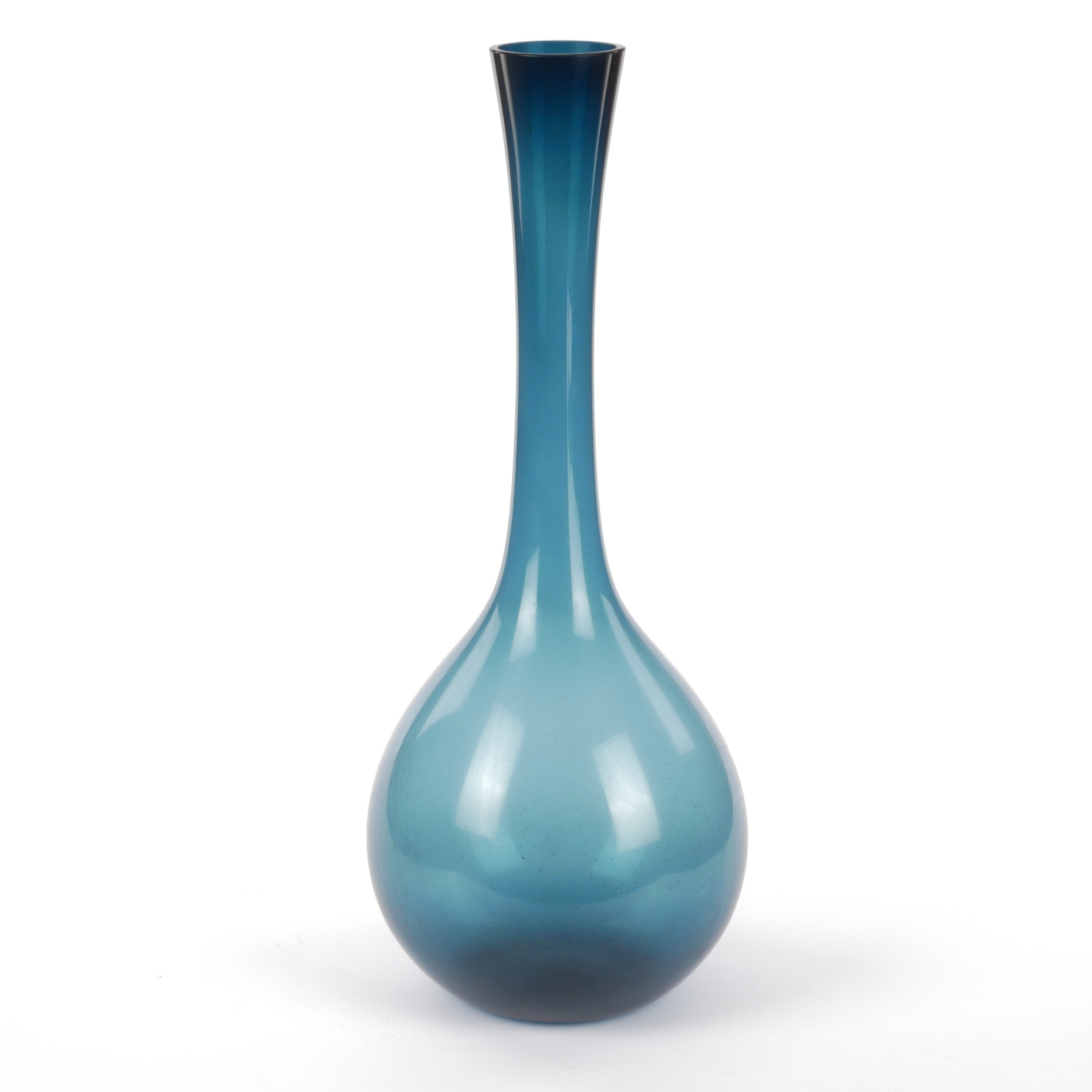 ARTHUR PERCY. Golvvas, blomglas, Gullaskruf, 1950-tal.