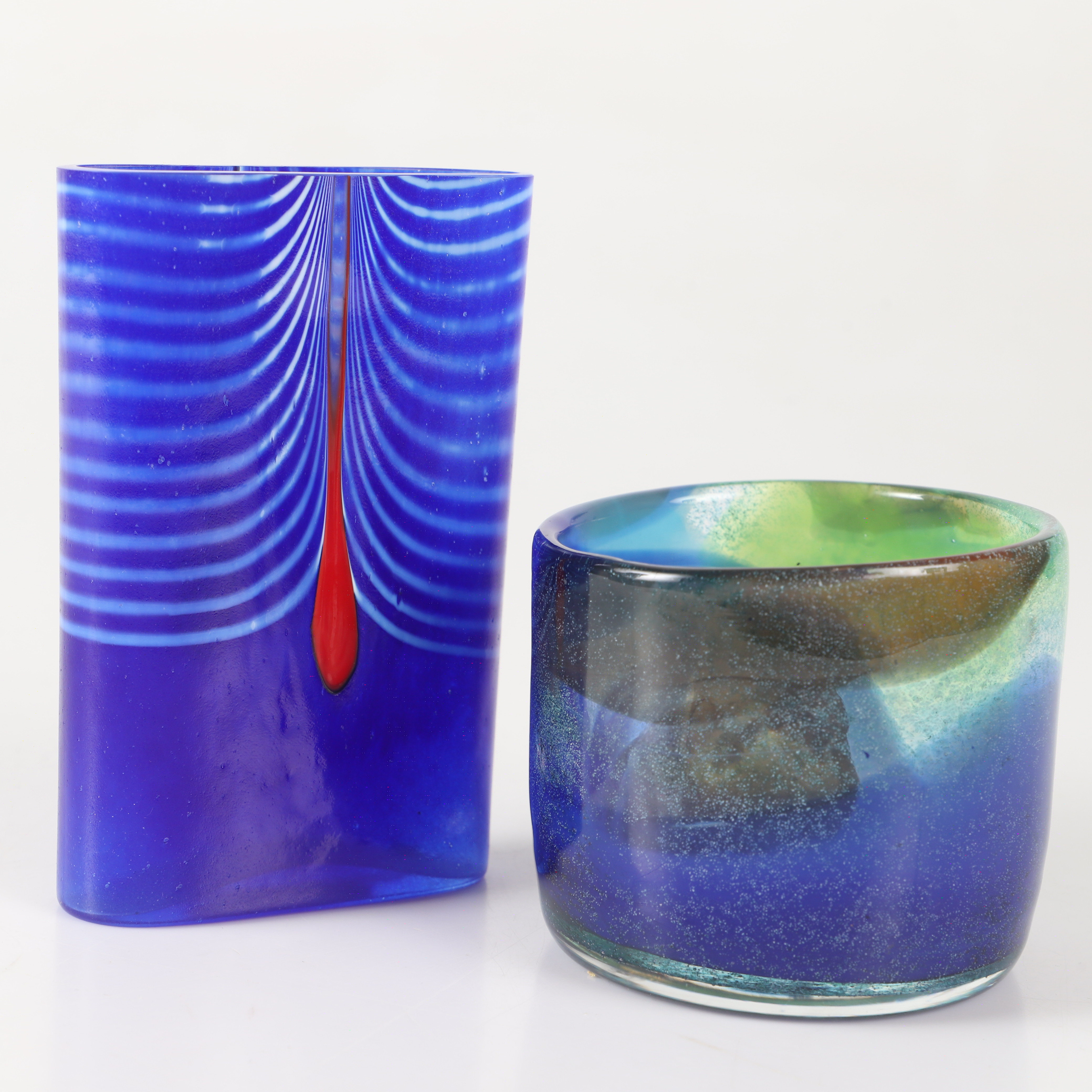 SKÅL SAMT VAS, glas, Bengt Orup samt Bertil Vallien, Johansfors/Kosta Boda.