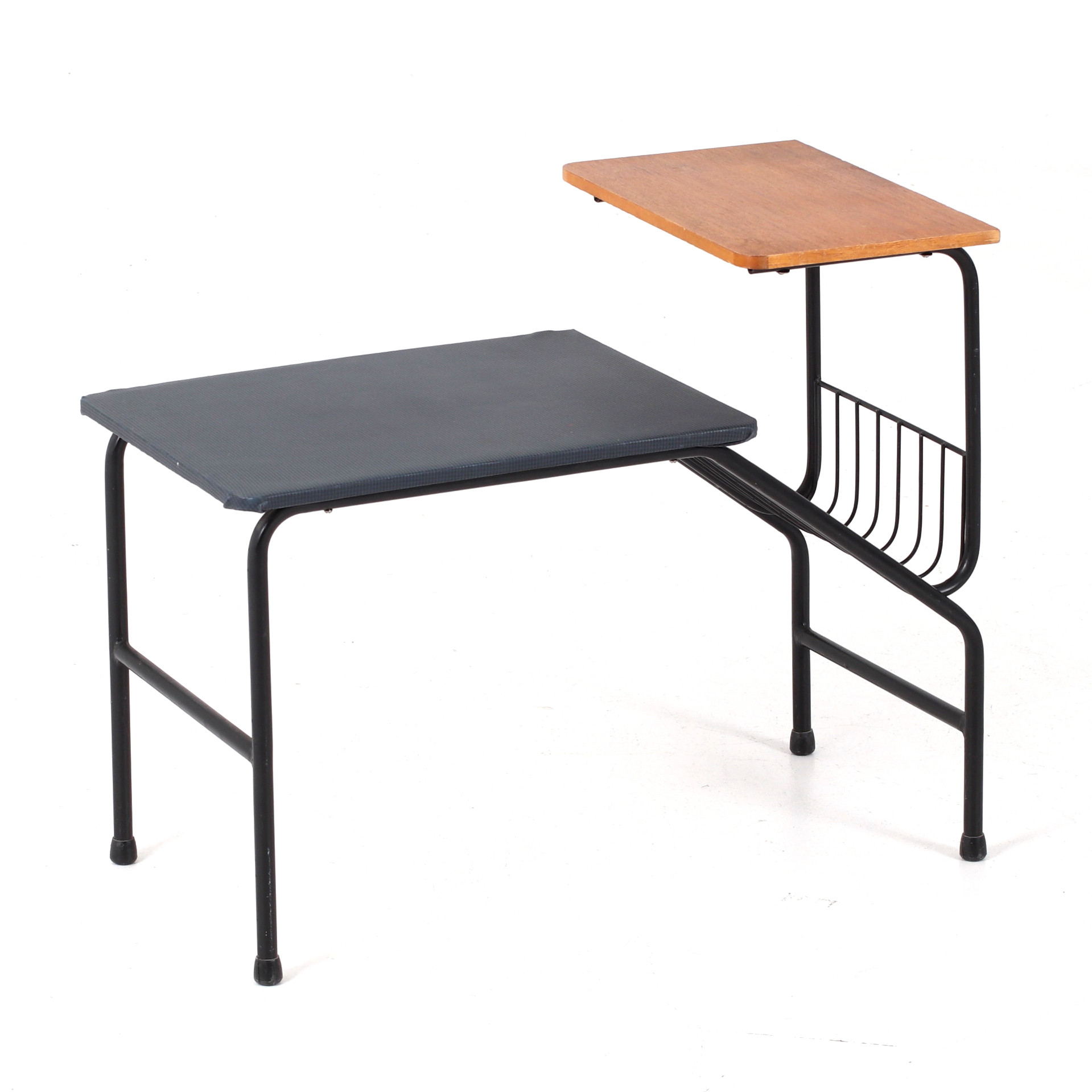 TELEFONBORD, teak, metall, 1960/70-tal.