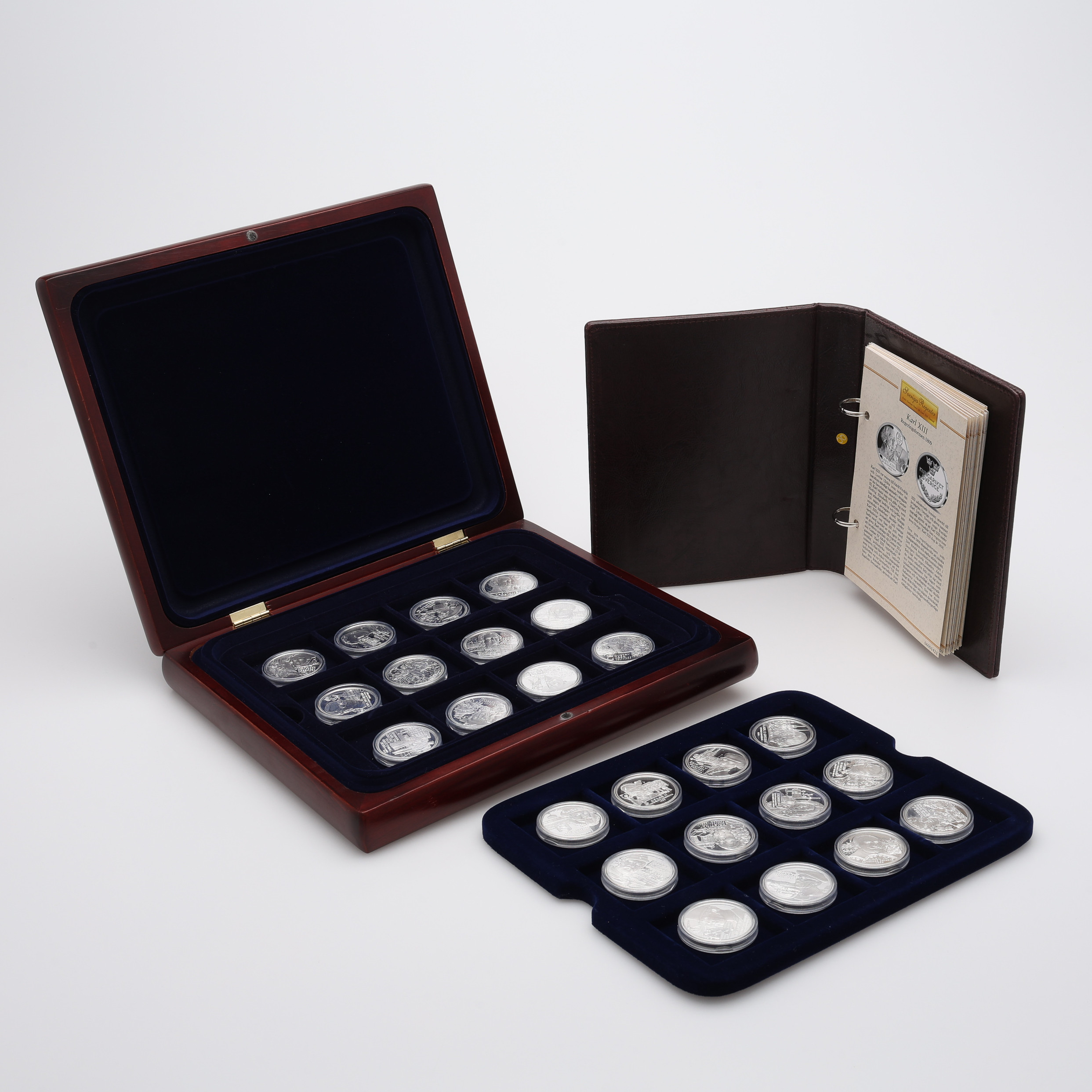 MINNESMYNT, 24 ST, STERLINGSILVER, SVERIGES REGENTER, MYNTVERKET MONETA.