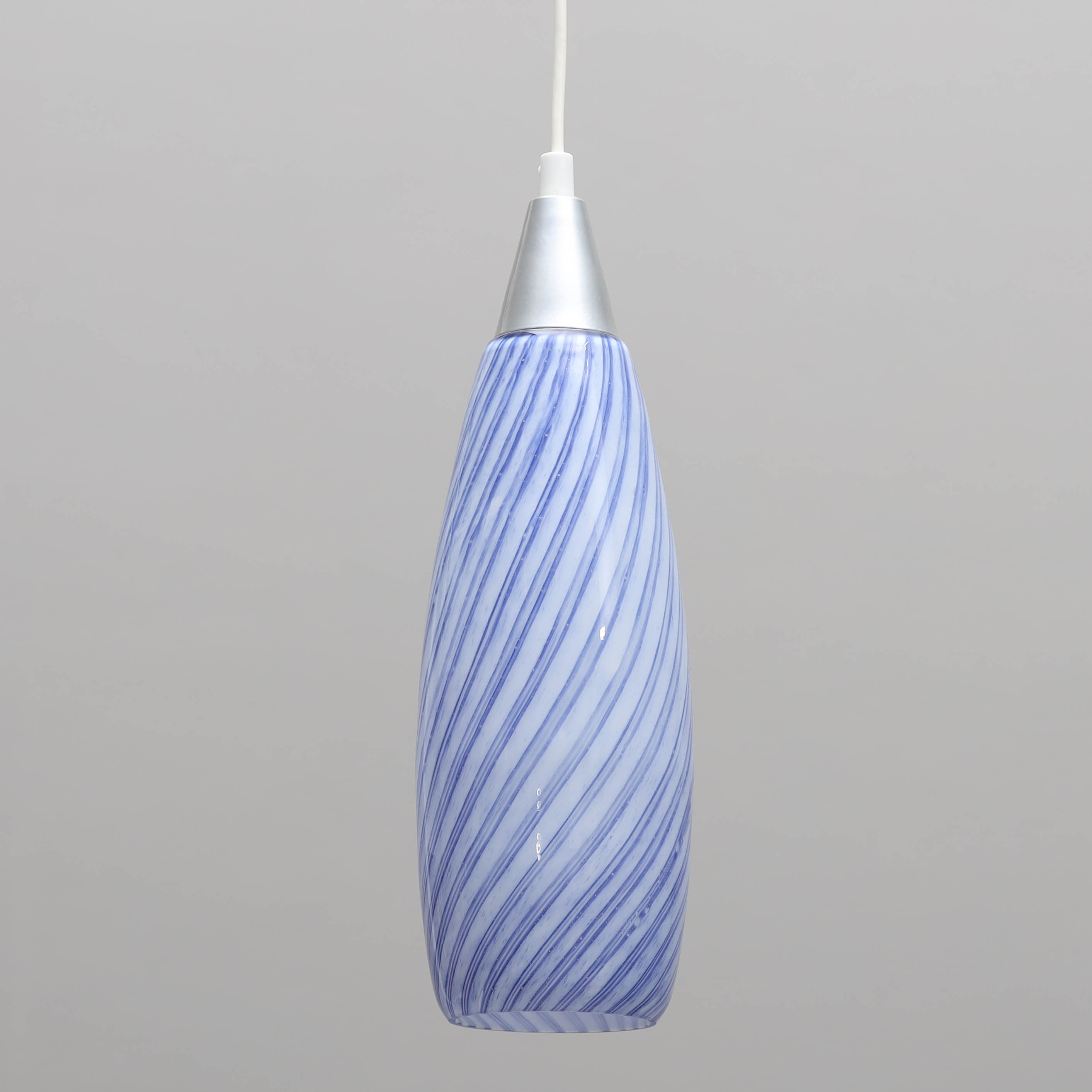 TAKLAMPA, färgat glas, 1900-tal.