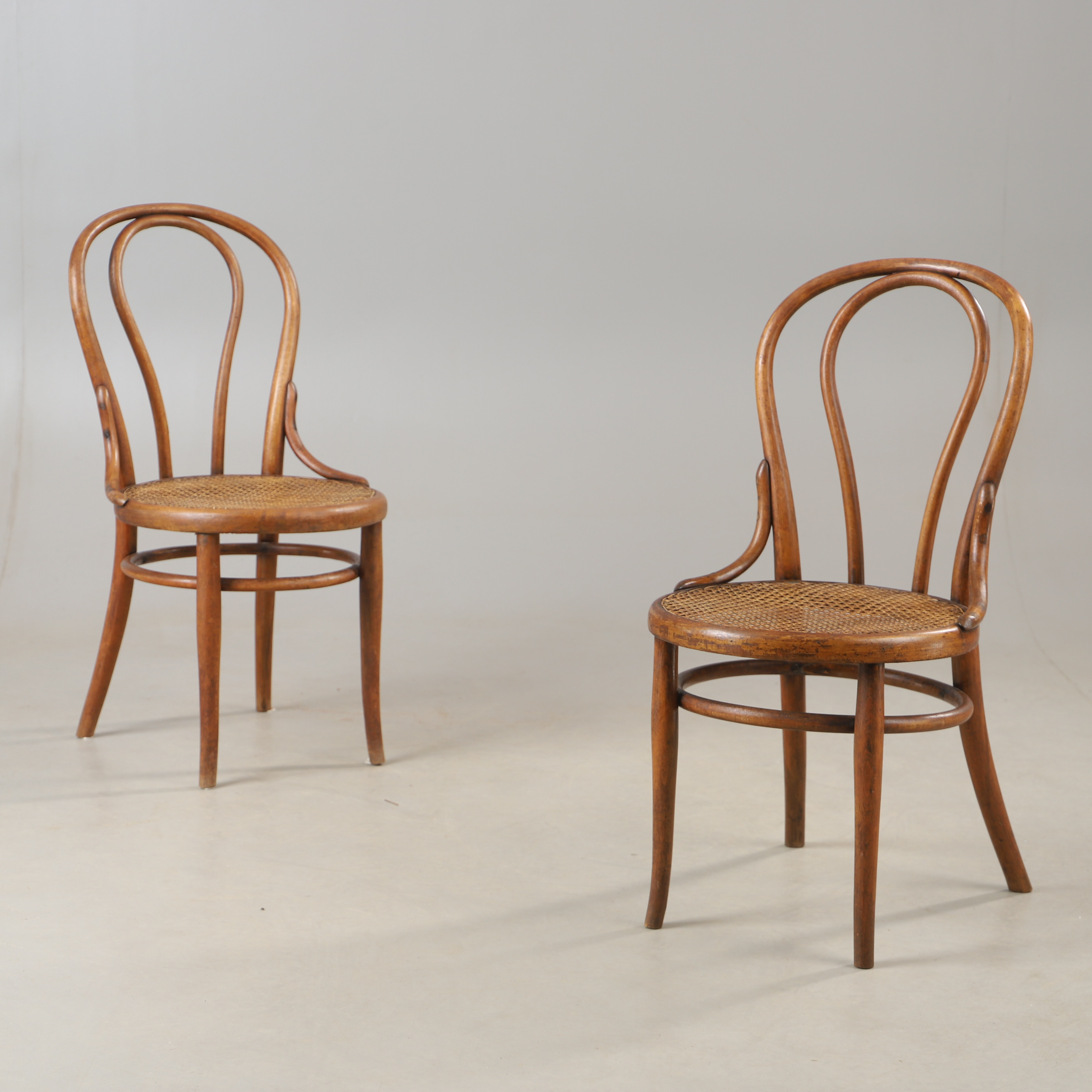 STOLAR, 1 par, rotting och böjträ, Thonet, 1900-talets första hälft.