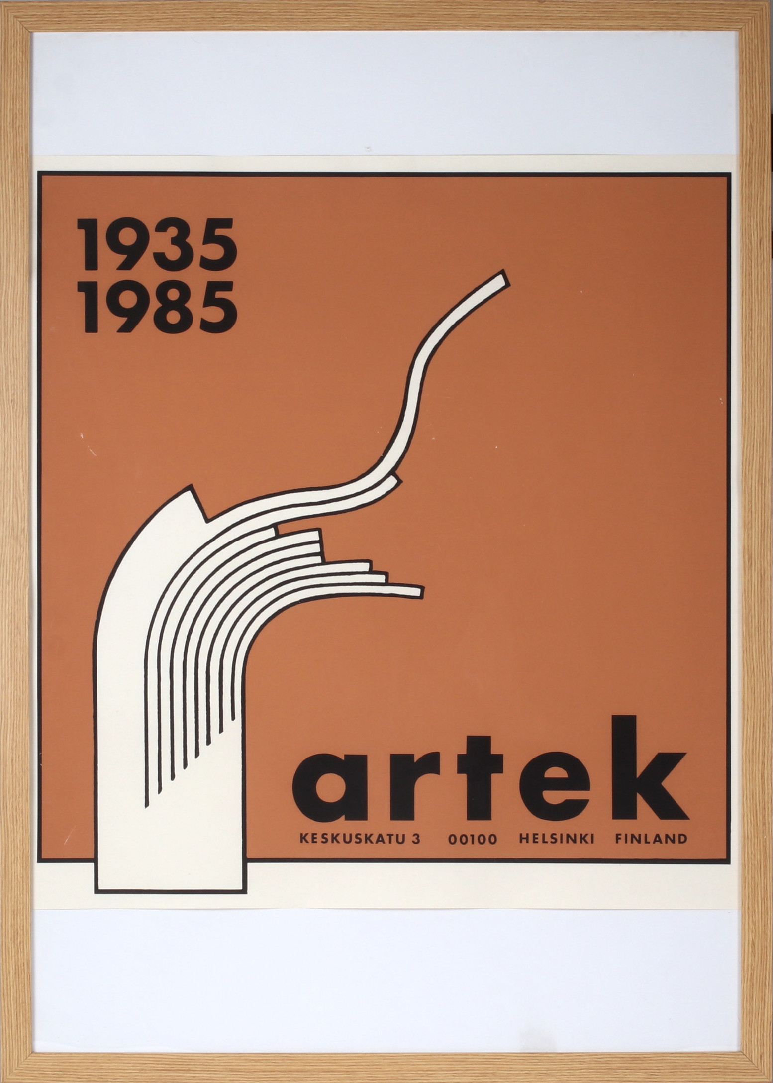 AFFISCH, "Artek 1935-1985", design Ben af Schultén.