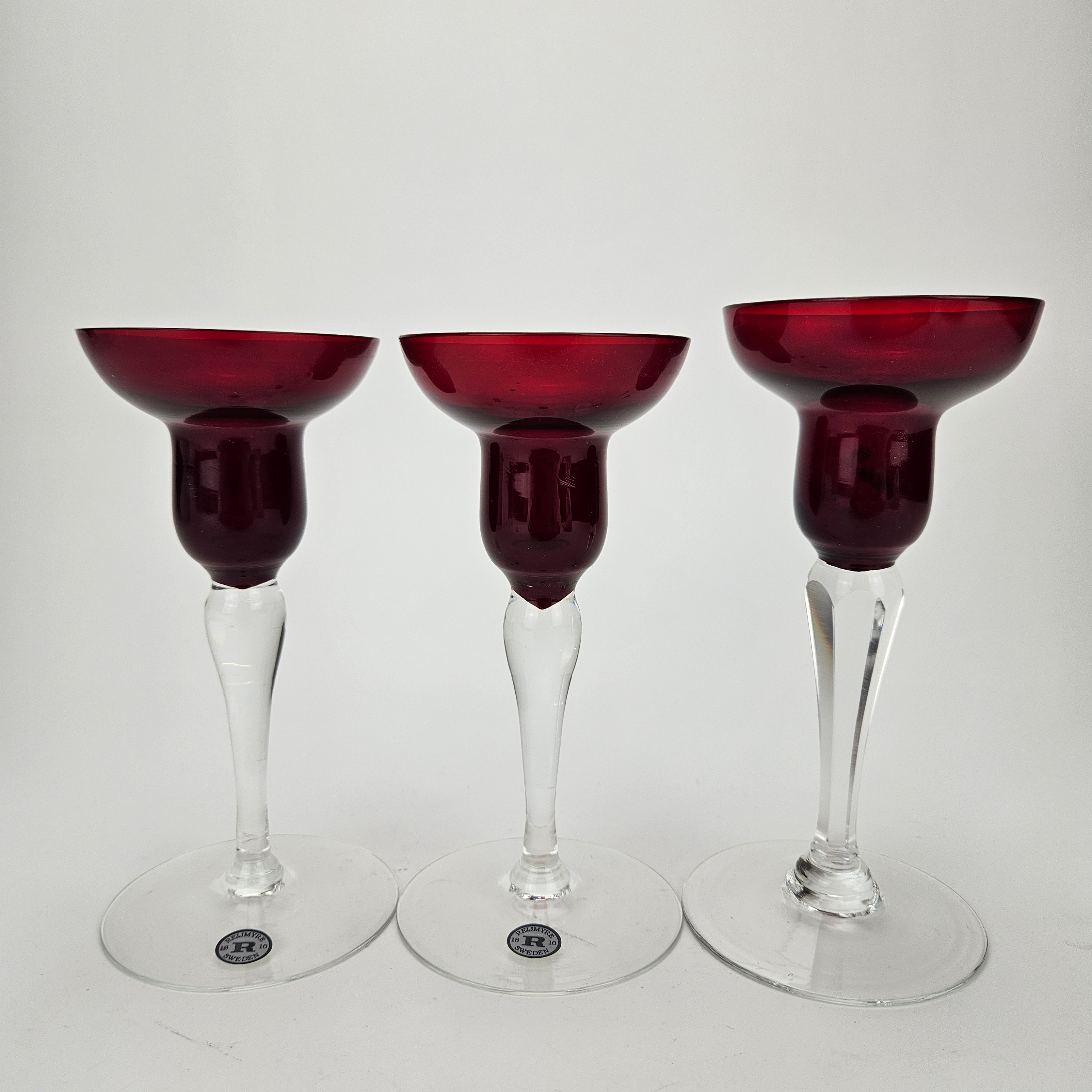 LJUSSTAKAR, 2+1 st, glas, Reijmyre.