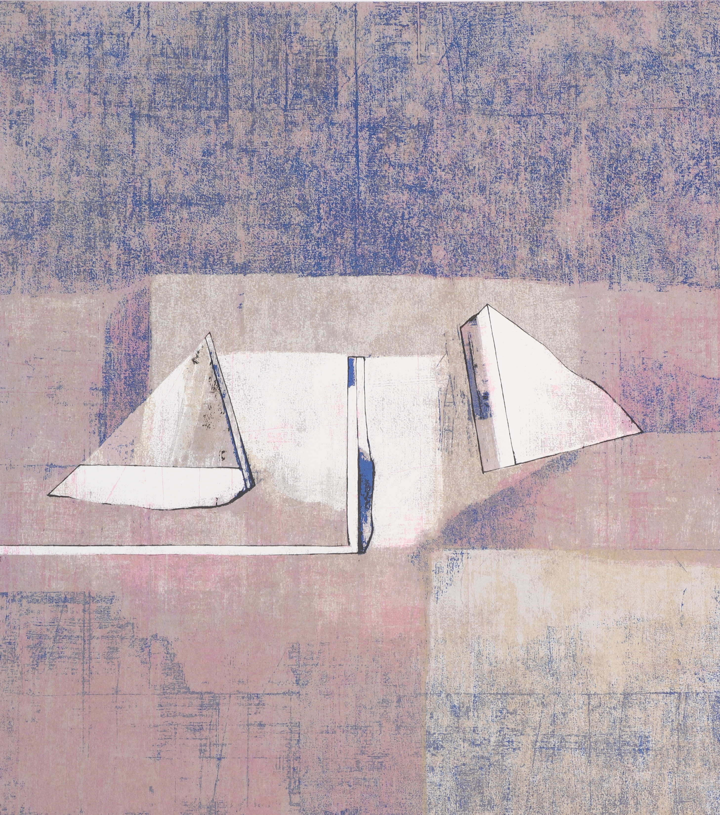 ANDERS ÖSTERLIN. Färgserigrafi, komposition, signerad, numrerad 350/350.