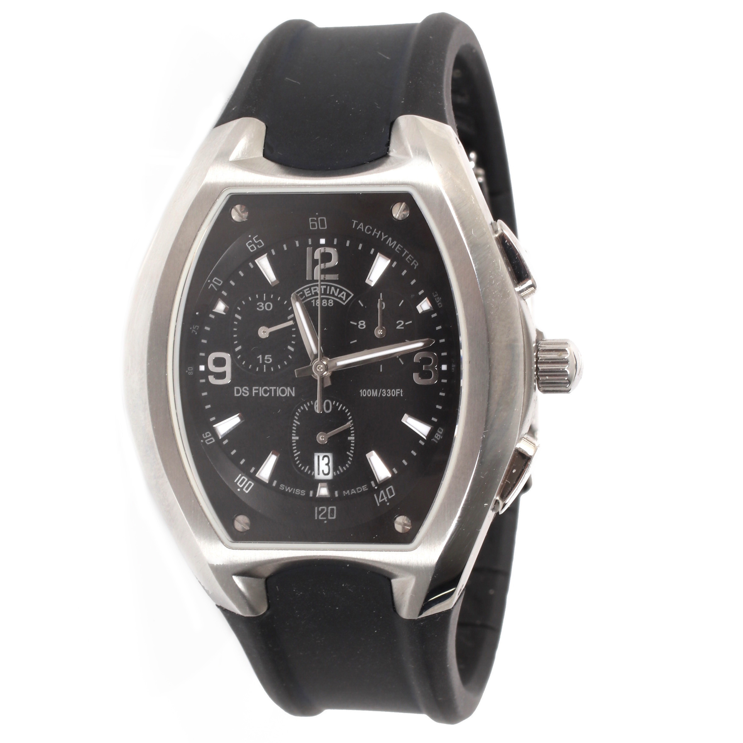 ARMBANDSUR, stål, quartz, safirglas, datum, Certina DS Fiction Chronograph. 1990-tal.