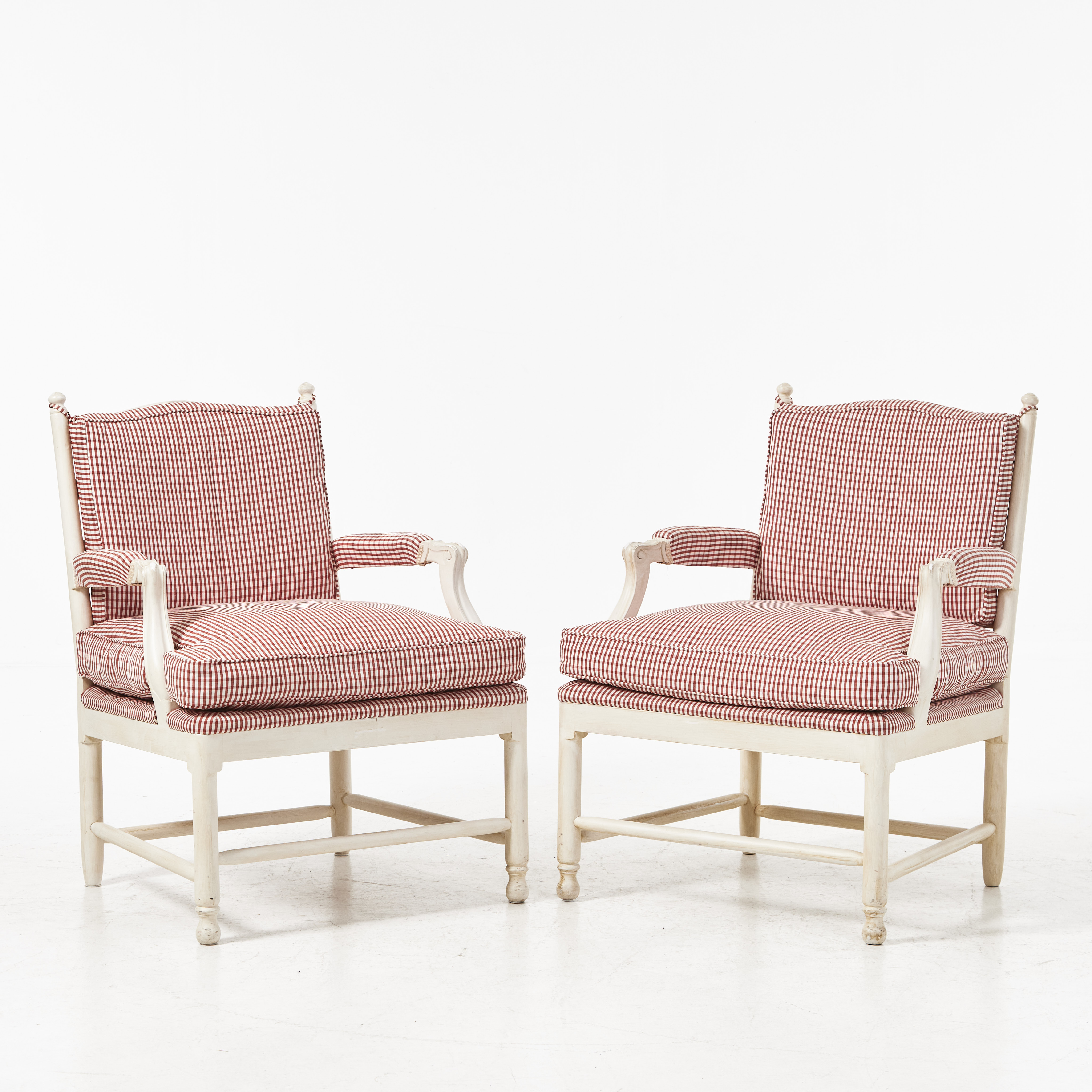 FÅTÖLJER, ett par, gripsholmstyp, stomme Larssons stilmöbler.