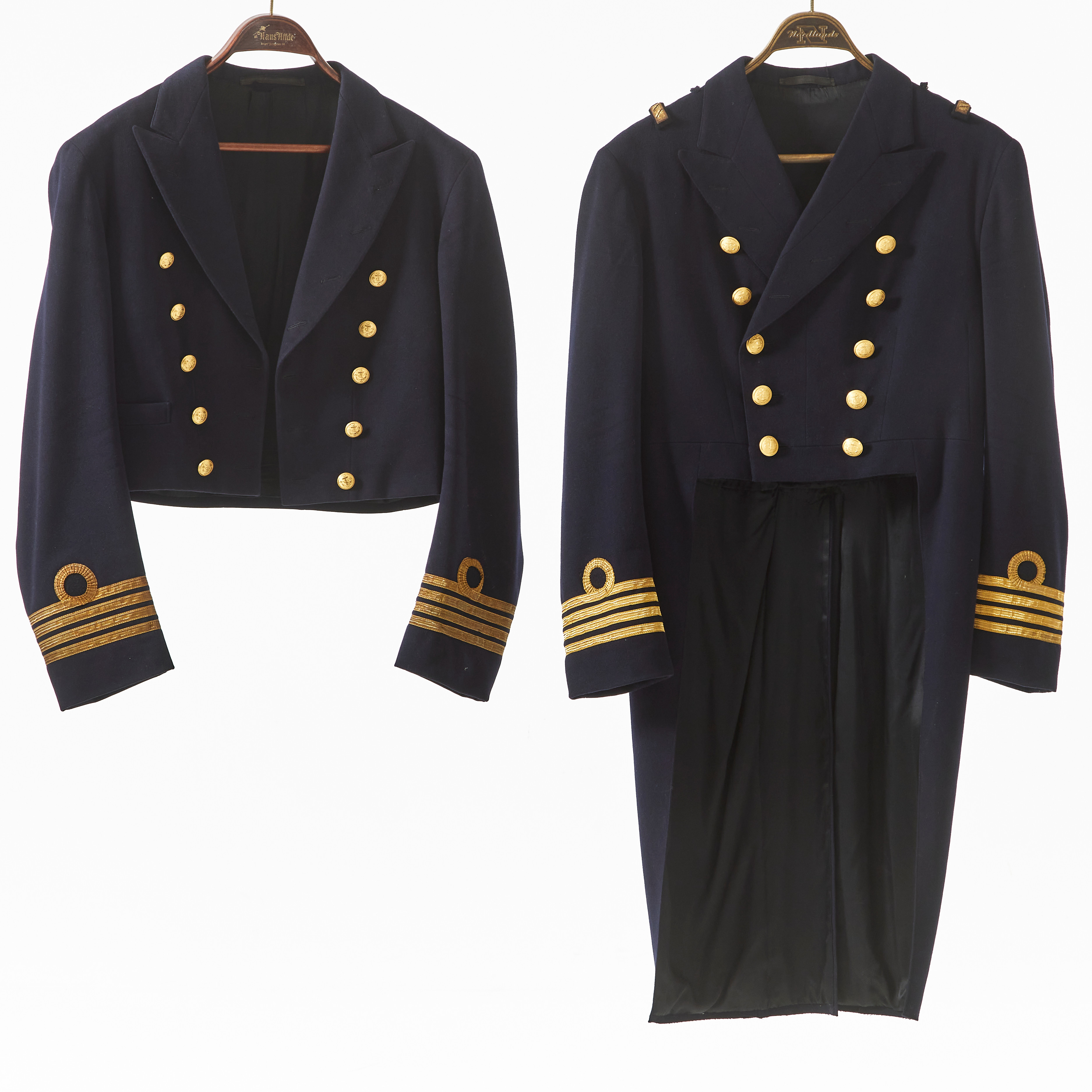 UNIFORM, svensk, m/1878, för kommendörkapten vid flottan, 6 delar, delvis för tjänstgöring vid kungaslupen Vasaorden.