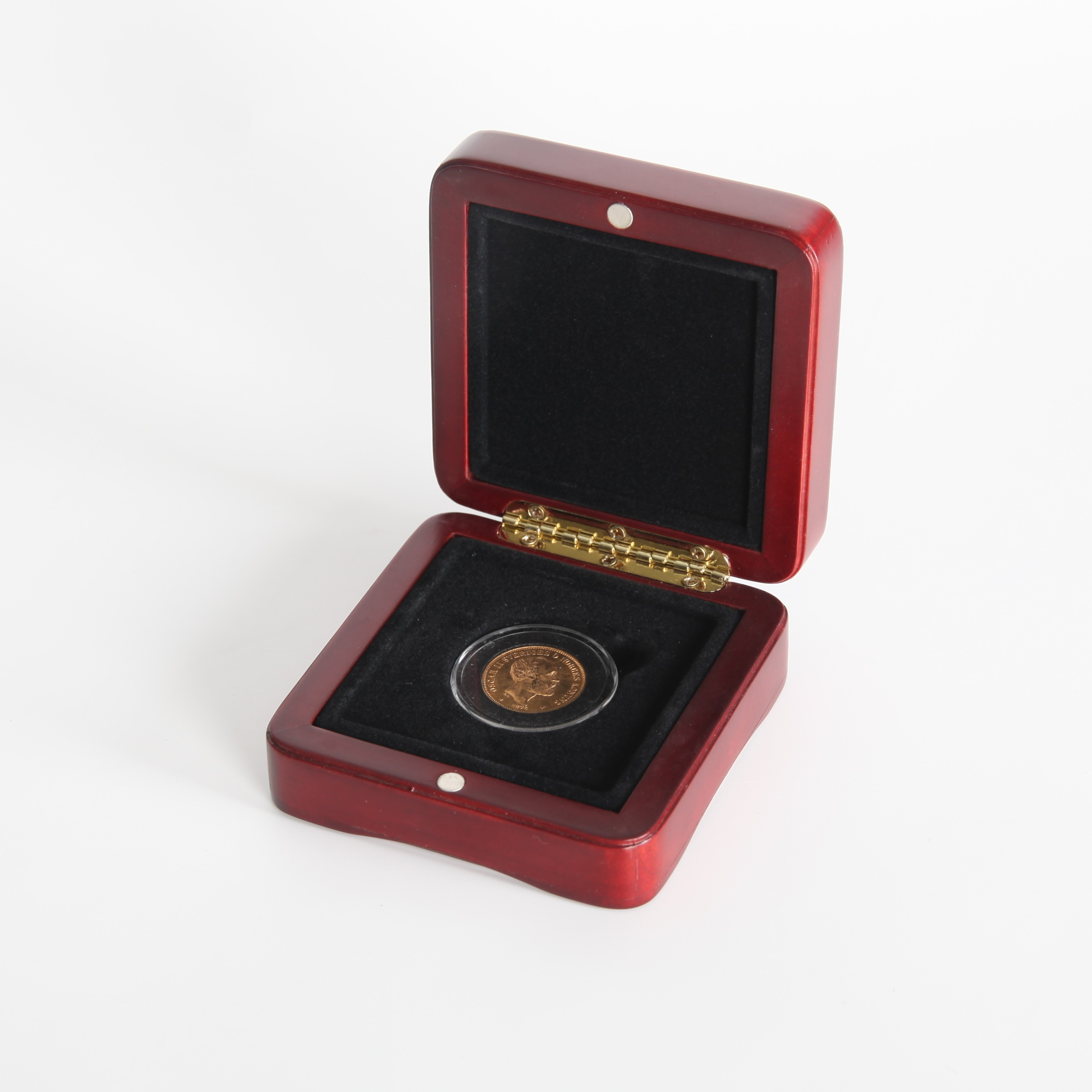 GULDMYNT 21.6K, 20 kr, Oscar II, 1876, Sverige.