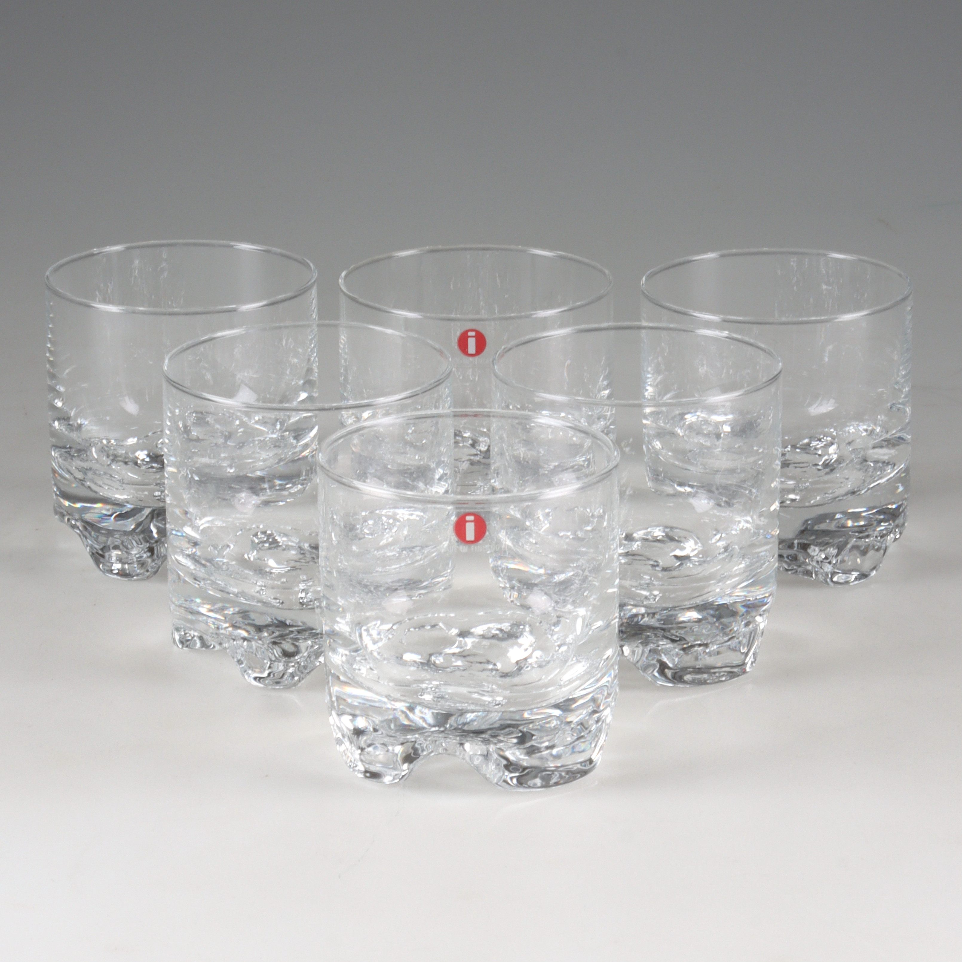 TAPIO WIRKKALA. Whiskyglas, "Gaissa", glas, Iittala, Finland.