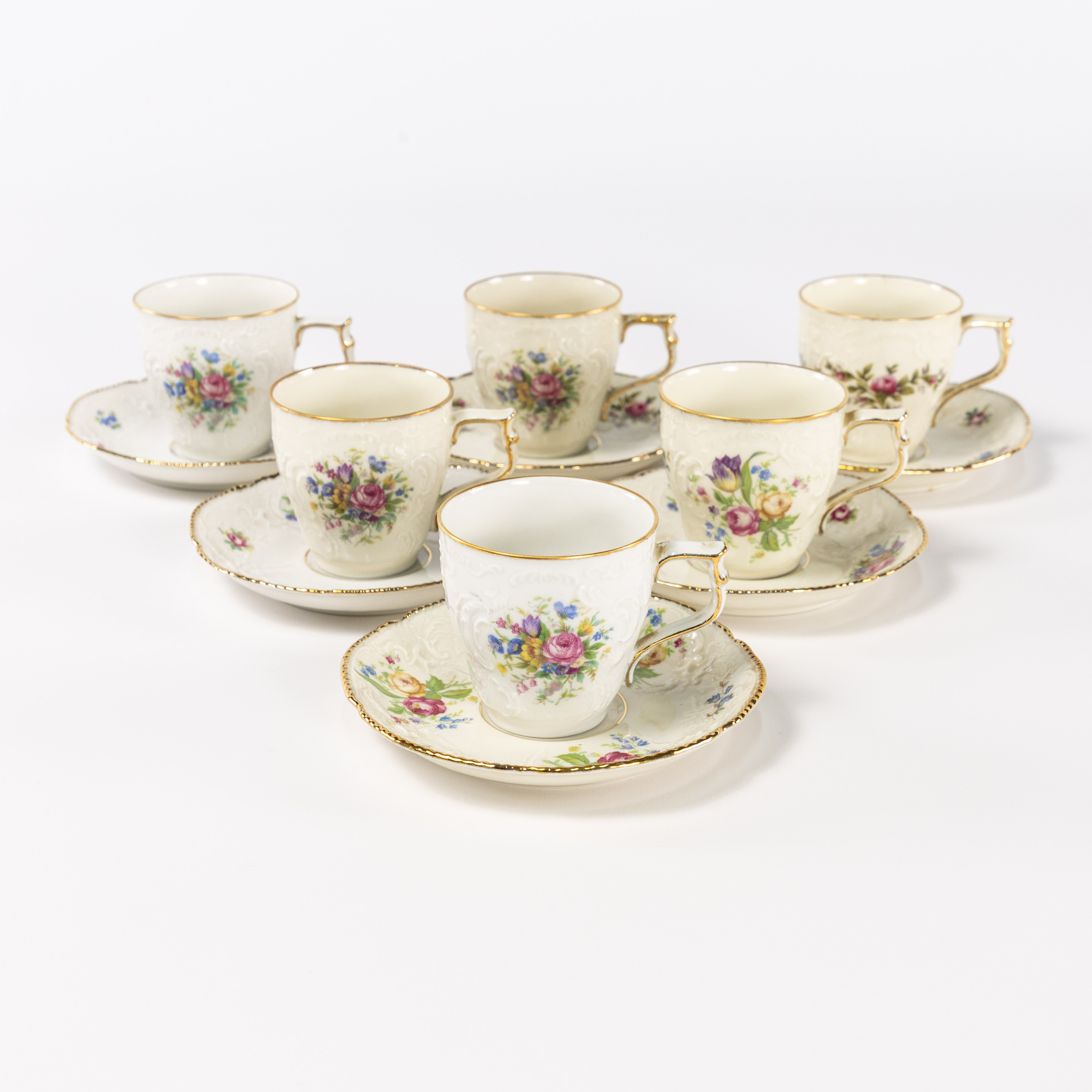 MOCCASERVIS, 12 delar, Sanssouci, Rosenthal.