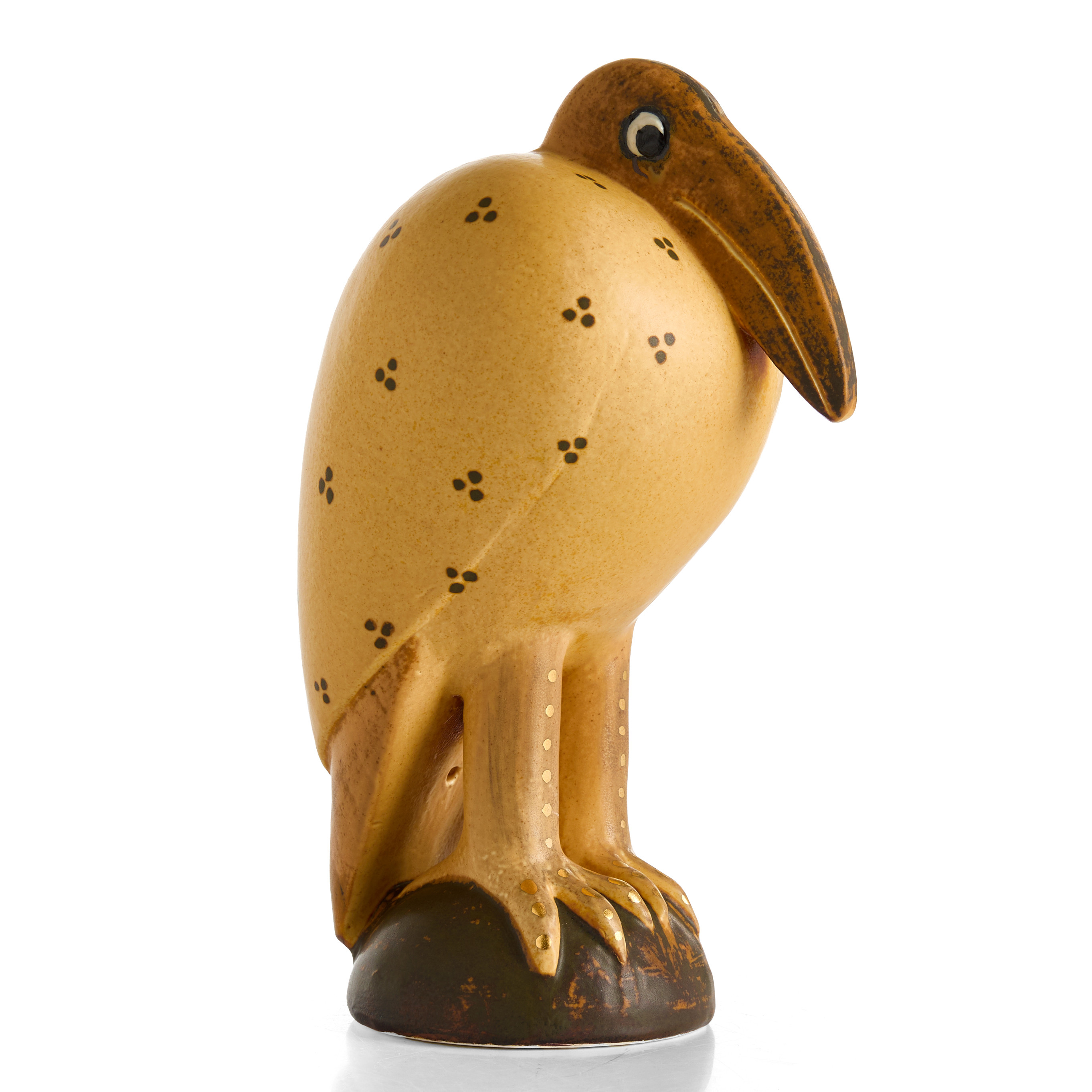 LISA LARSON. Figurin, fågel, "Fingal", märkt Lisa L. made in Sweden, ur serien "Fenix", Gustavsberg, stengods.