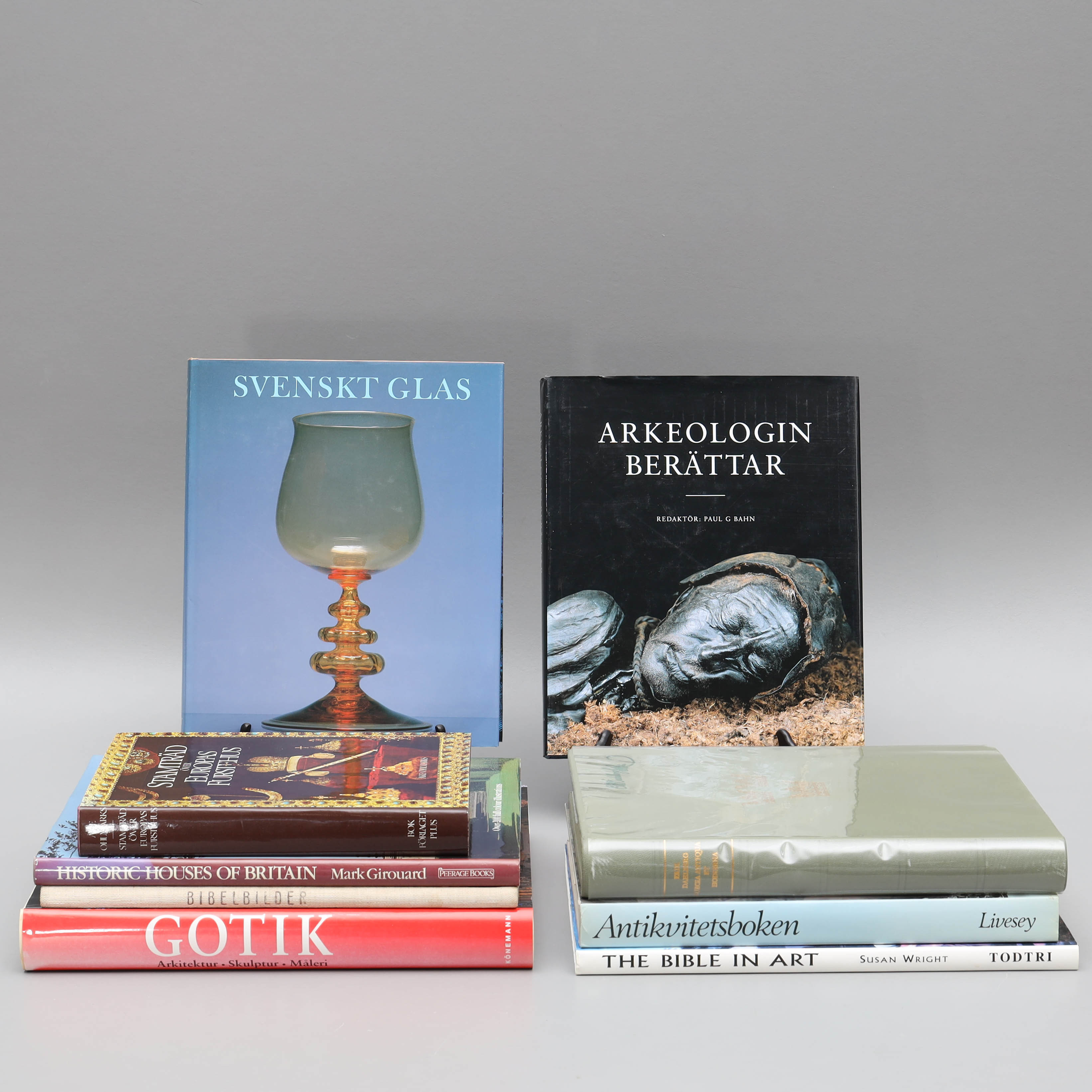 SAMLING BÖCKER, 9 st, konst och historia.