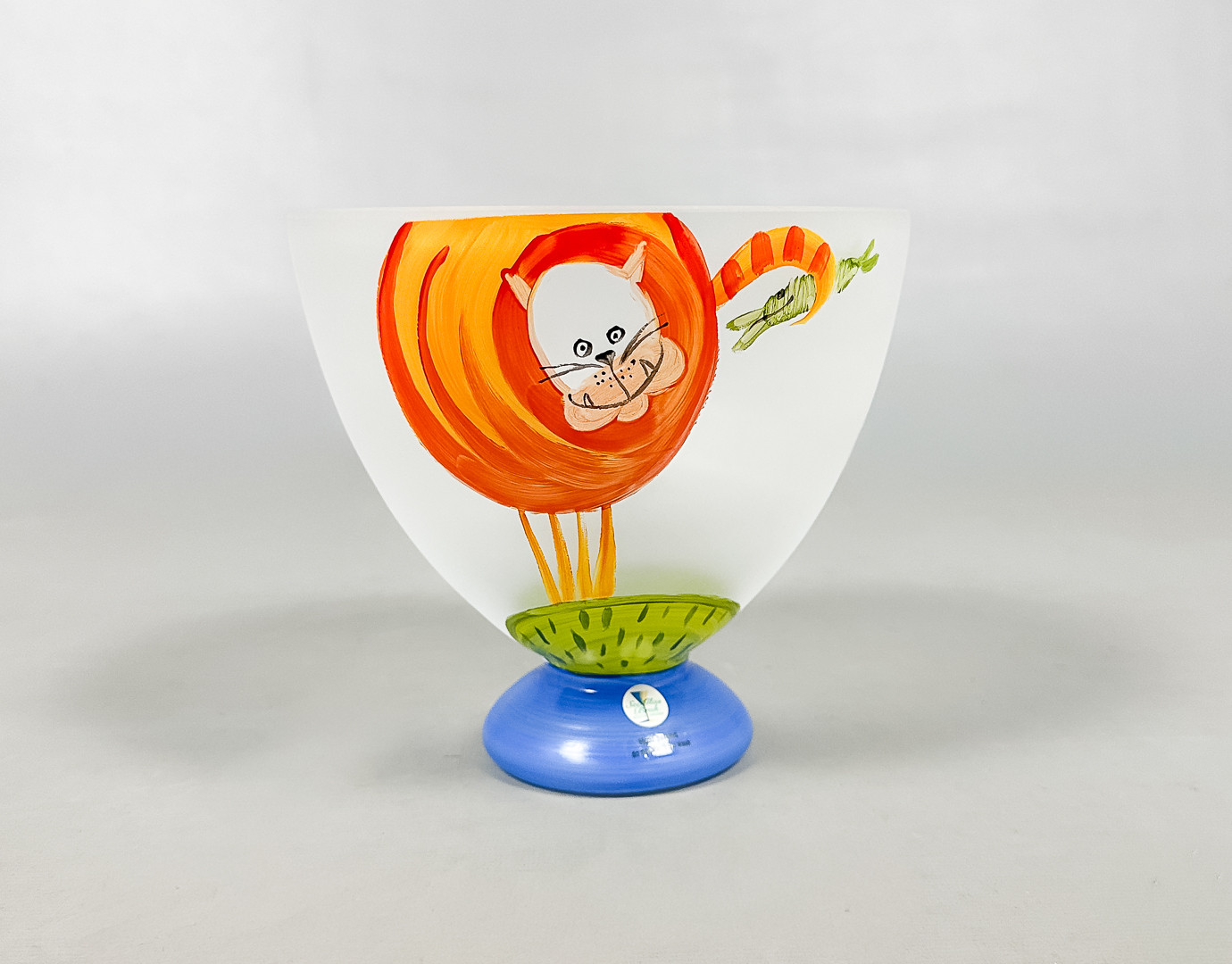 LENA ENGMAN. SKÅL, glas, Sea Glasbruk, Kosta, signerad.