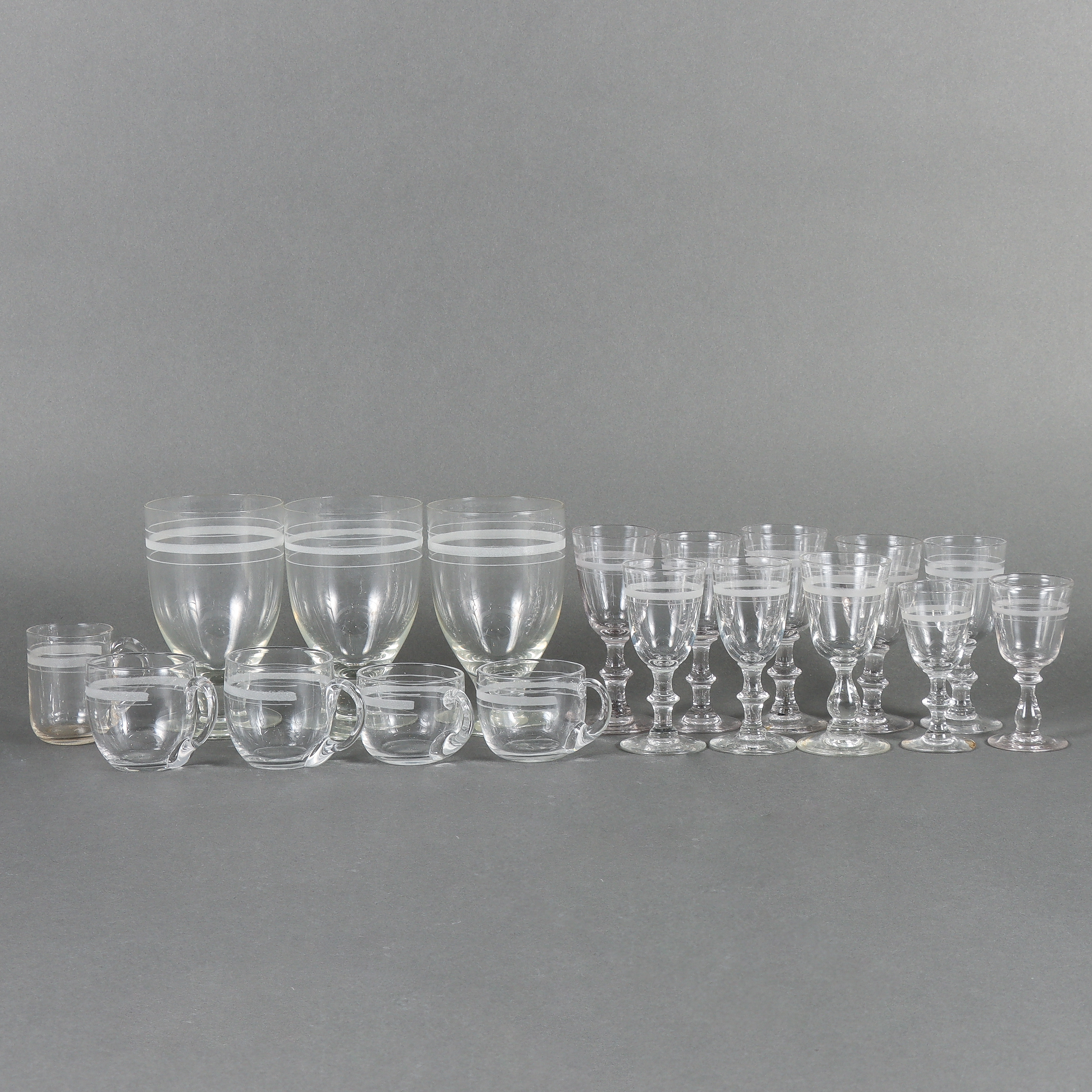 GLAS 18 stycken, Rydbergsslipning.