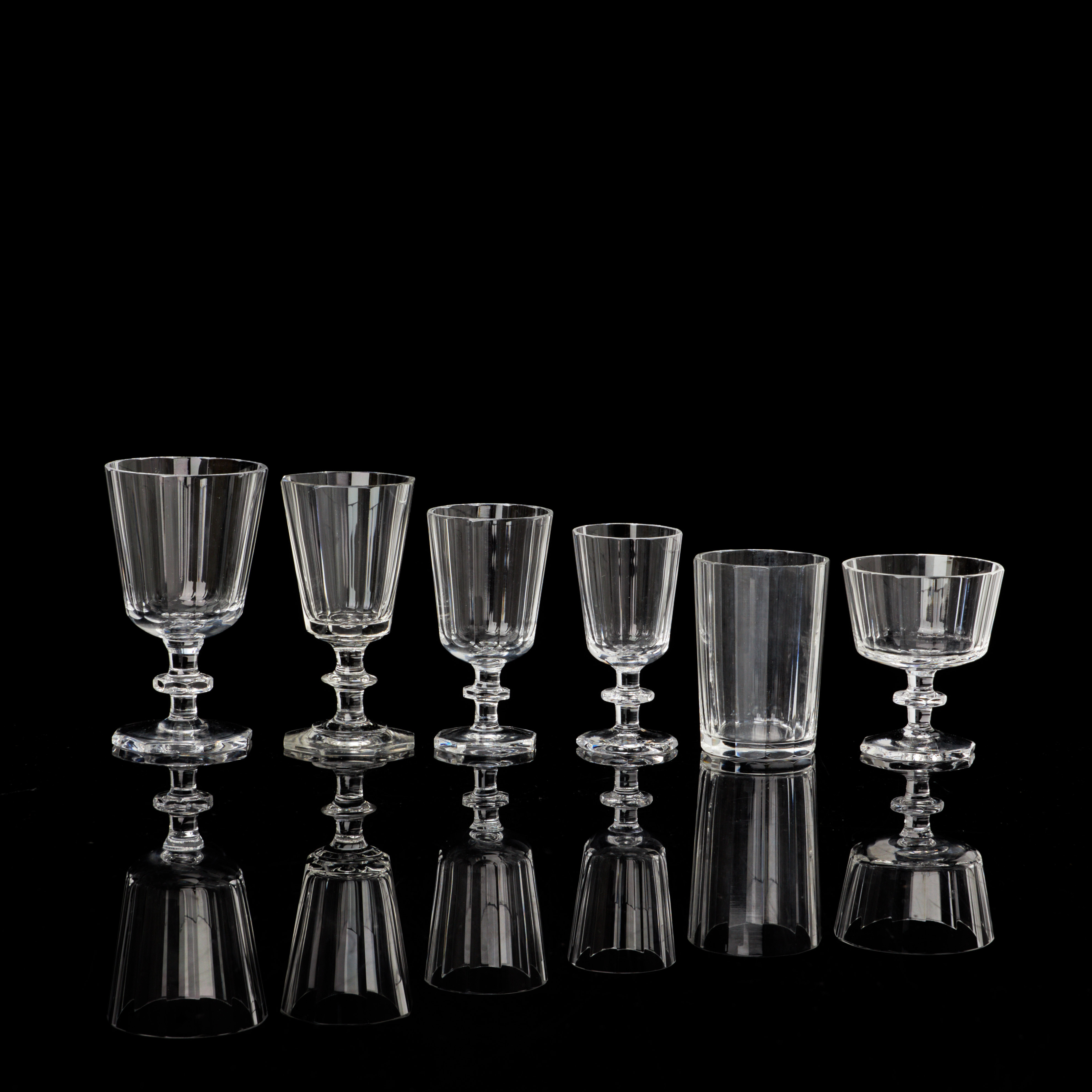 ELIS BERGH. Glasservis, 53 delar, "Karlberg", Kosta Boda.