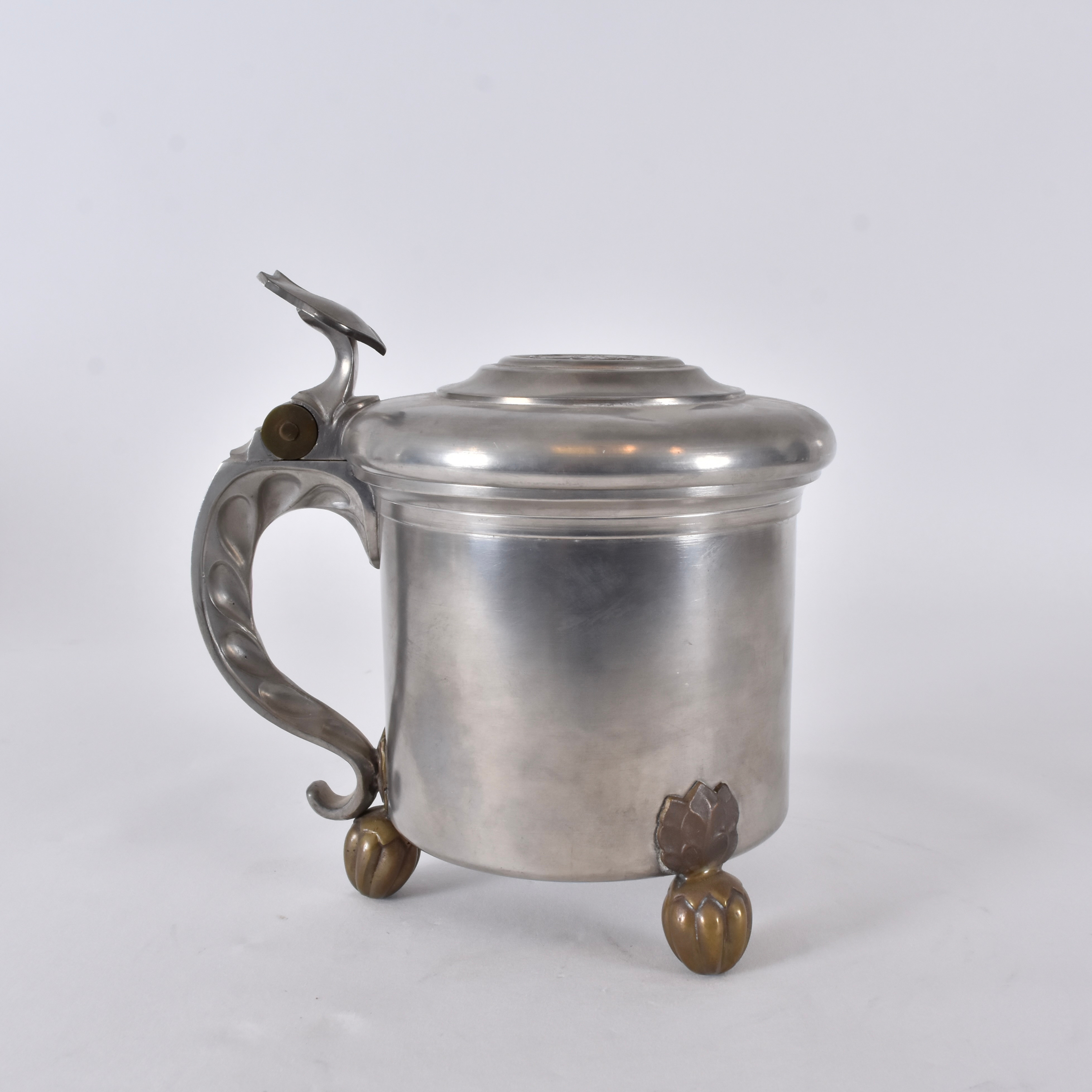 LOCKSTOP, tenn med mässingsdetaljer, Mabos.