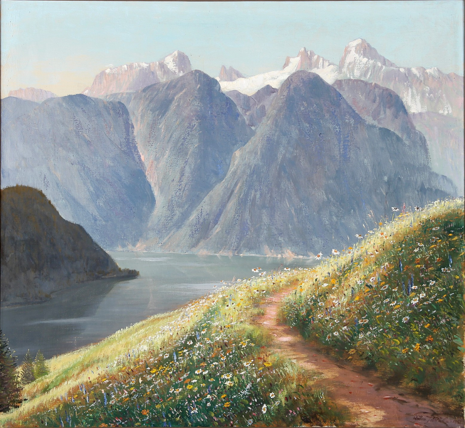 ANTON FILKUKA. 1888–1957. Olja på duk, signerad.